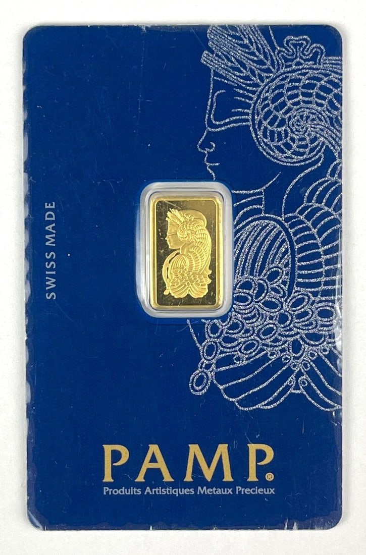 PAMP Suisse Lady Fortuna 2.5 Grams 999.9 Fine Gold Ingot/ Bar: PAMP Suisse Lady Fortuna 2.5 Grams 999.9 Fine Gold Ingot/ Bar