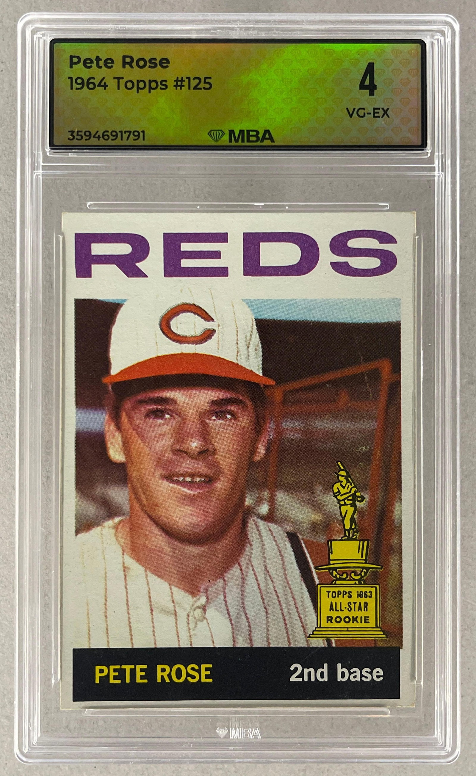 1964 Topps Pete Rose #125 MBA 4 (1 of 2)