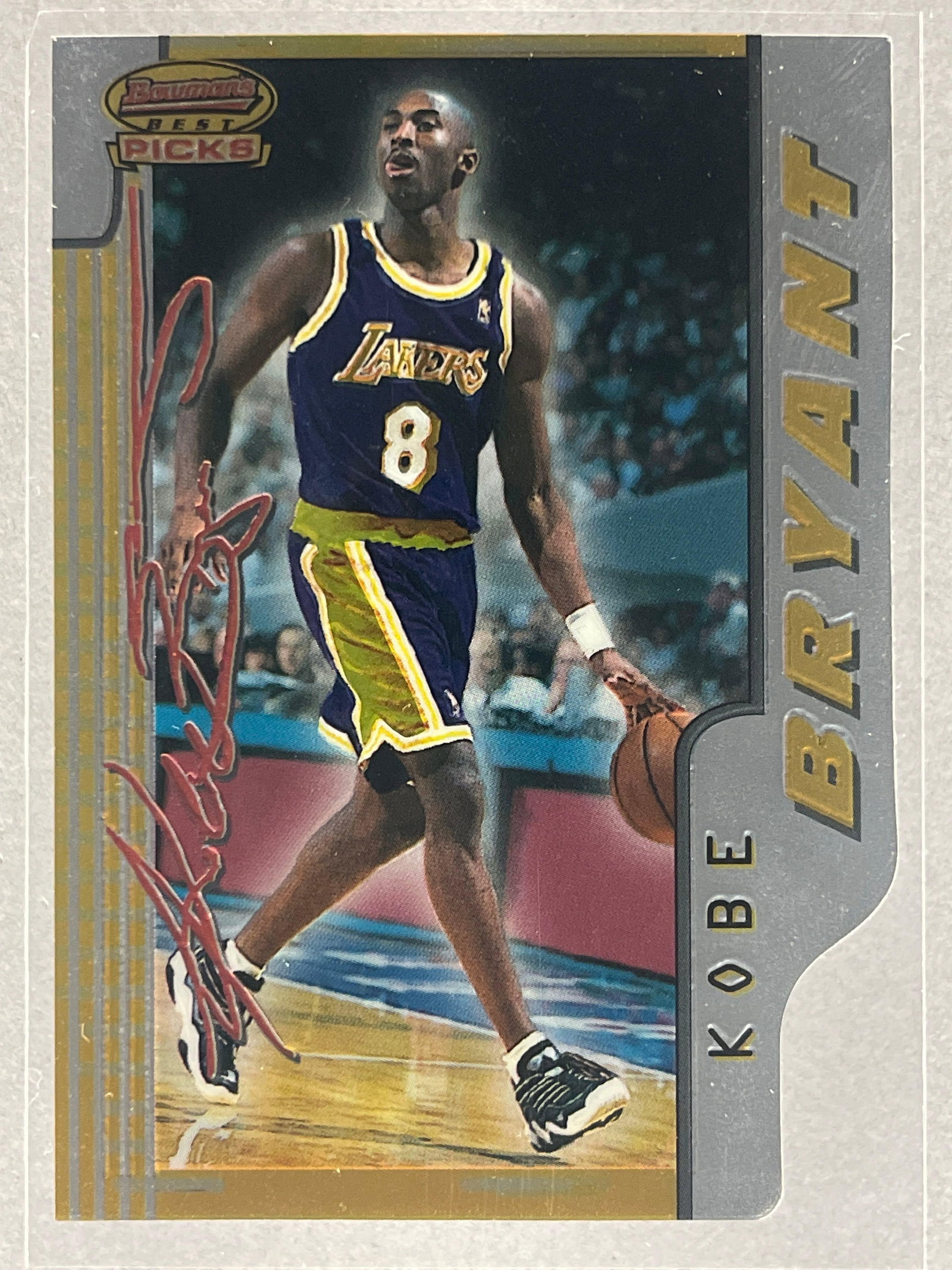 1996 Bowmans Best Picks Die-Cut Kobe Bryant #BP10 Rookie (1 of 2)
