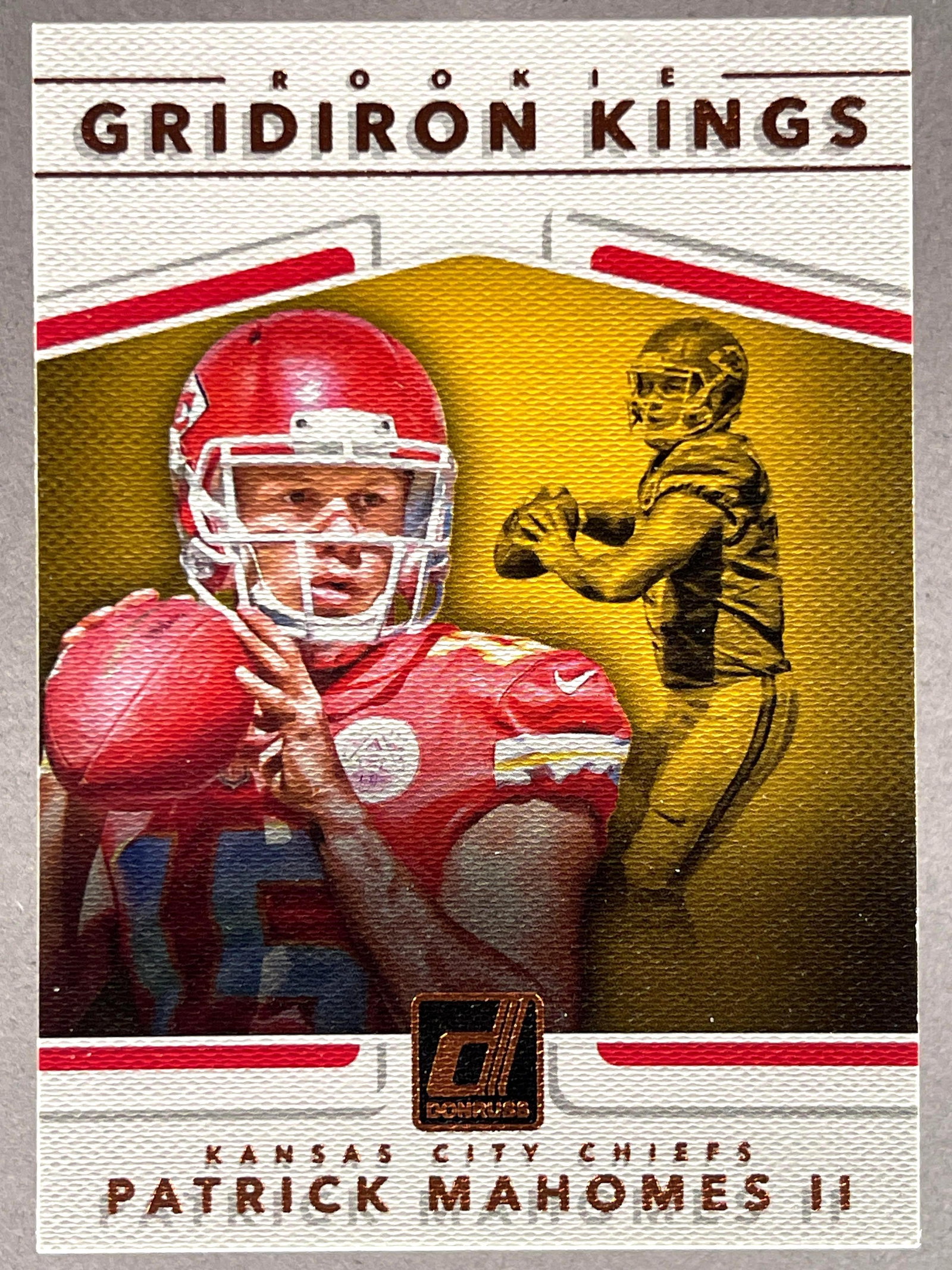 2017 Donruss Rookie Gridiron Kings Patrick Mahomes II #2: 2017 Donruss Rookie Gridiron Kings Patrick Mahomes II #2, Great looking card, Ready to Grade, Great textured look