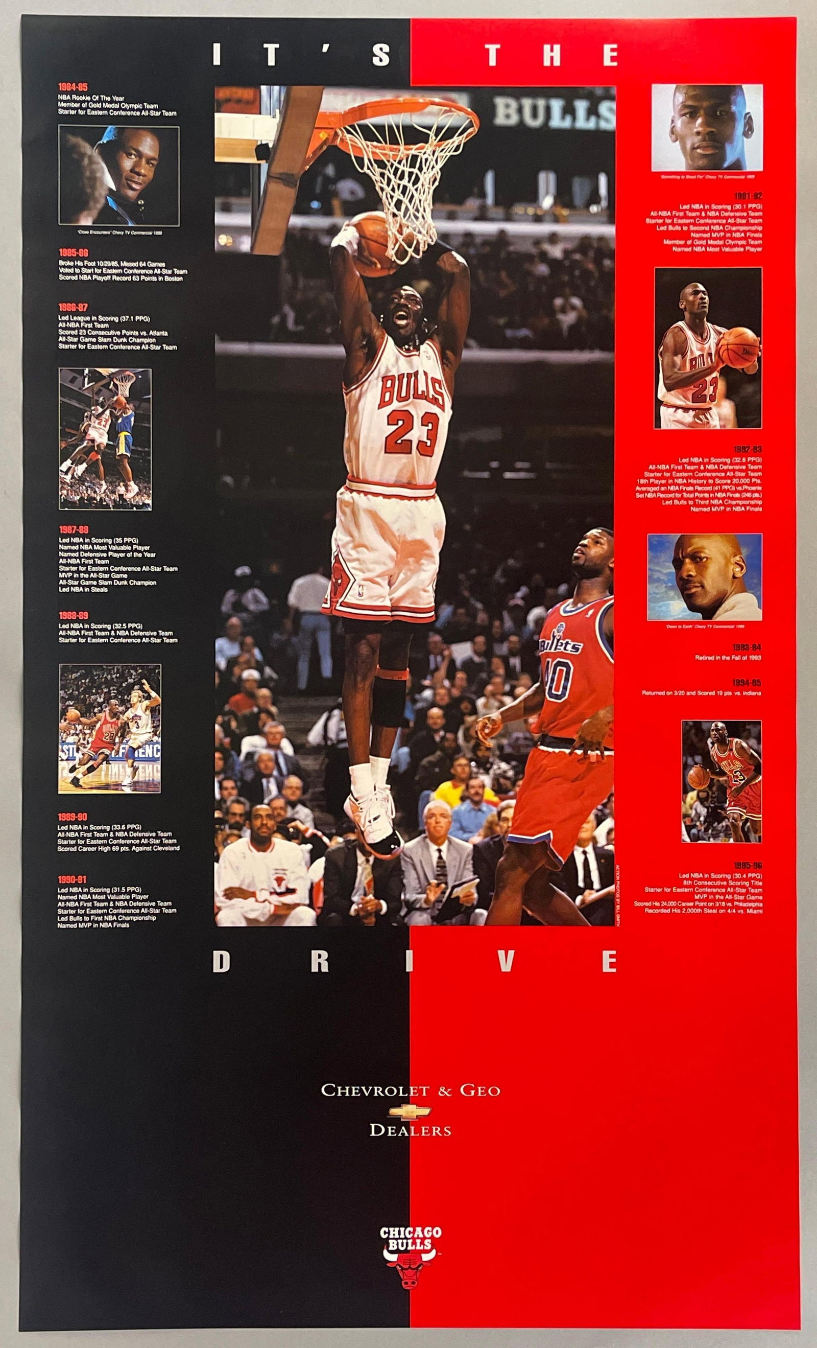 Box of 1996 Michael Jordan Chevrolet Geo Posters - 190+ (1 of 3)