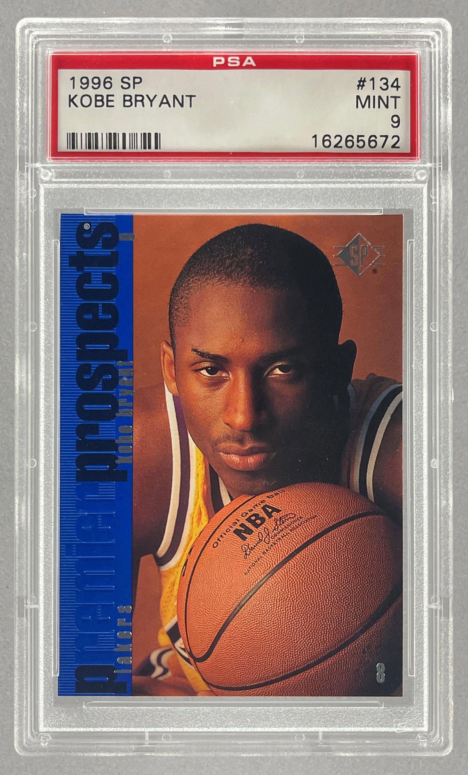 1996 SP Kobe Bryant #134 PSA 9 Rookie (1 of 2)