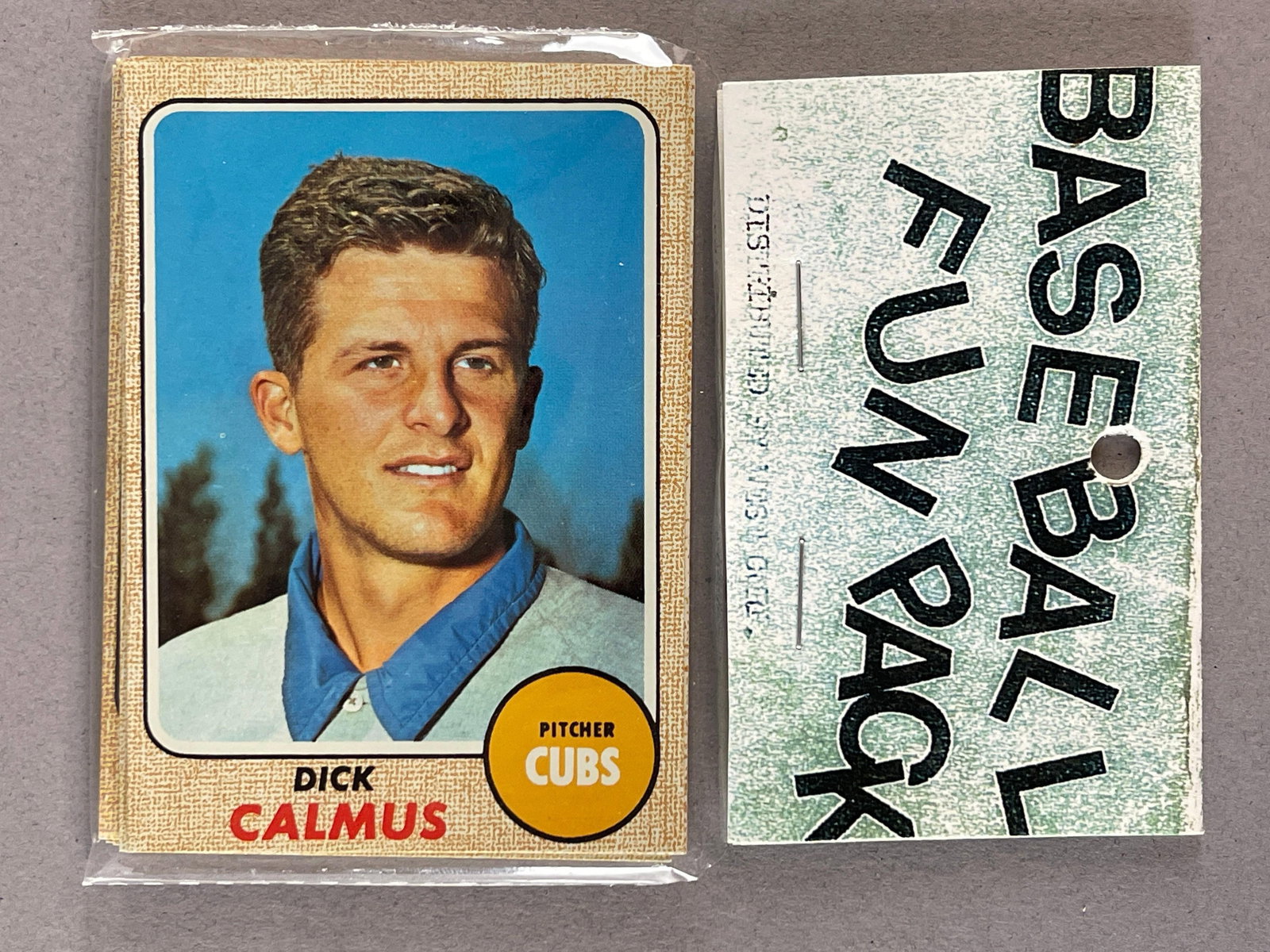 1968 Topps Baseball West Corps Cello Fun Pack: 1968 Topps Baseball Possible Nolan Ryan Rookie,?10 - Cards per pack, West Corps was a repacking company in the 1970s