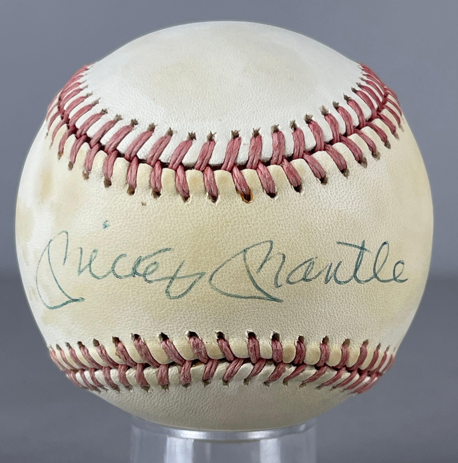 Mickey Mantle Signed Official MLB Rawlings Baseball with JSA COA (1 of 4)