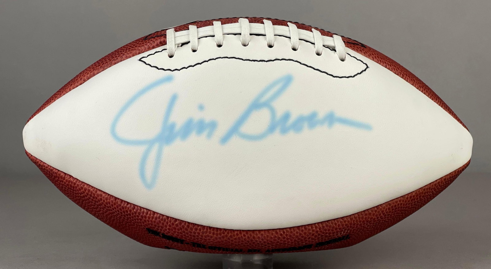 Jim Brown Signed Official NFL Wilson Football with JSA COA: Autographed Jim Brown, with JSA LOA, Case included