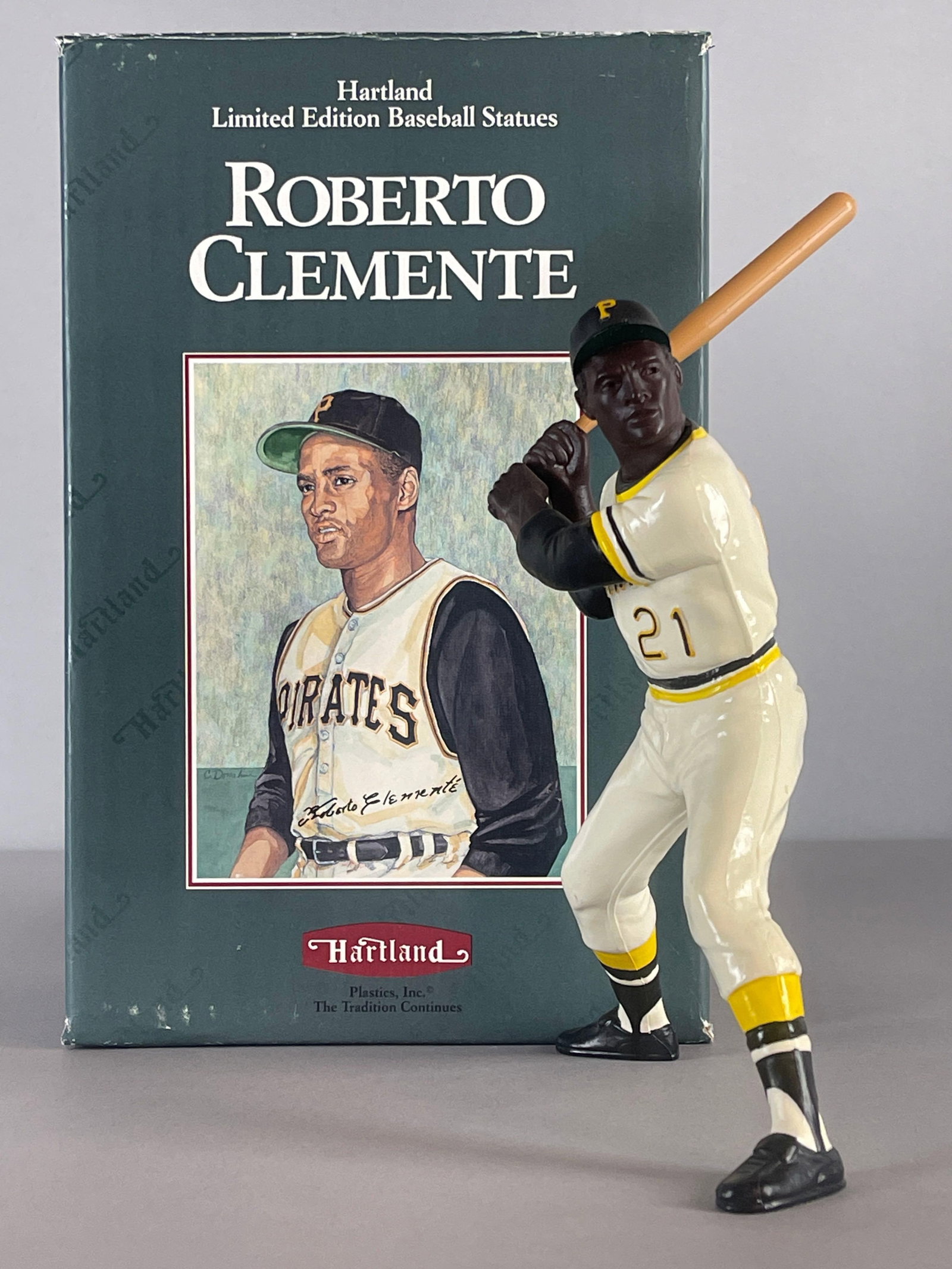 1990 Hartland Roberto Clemente Statue with Box (1 of 5)
