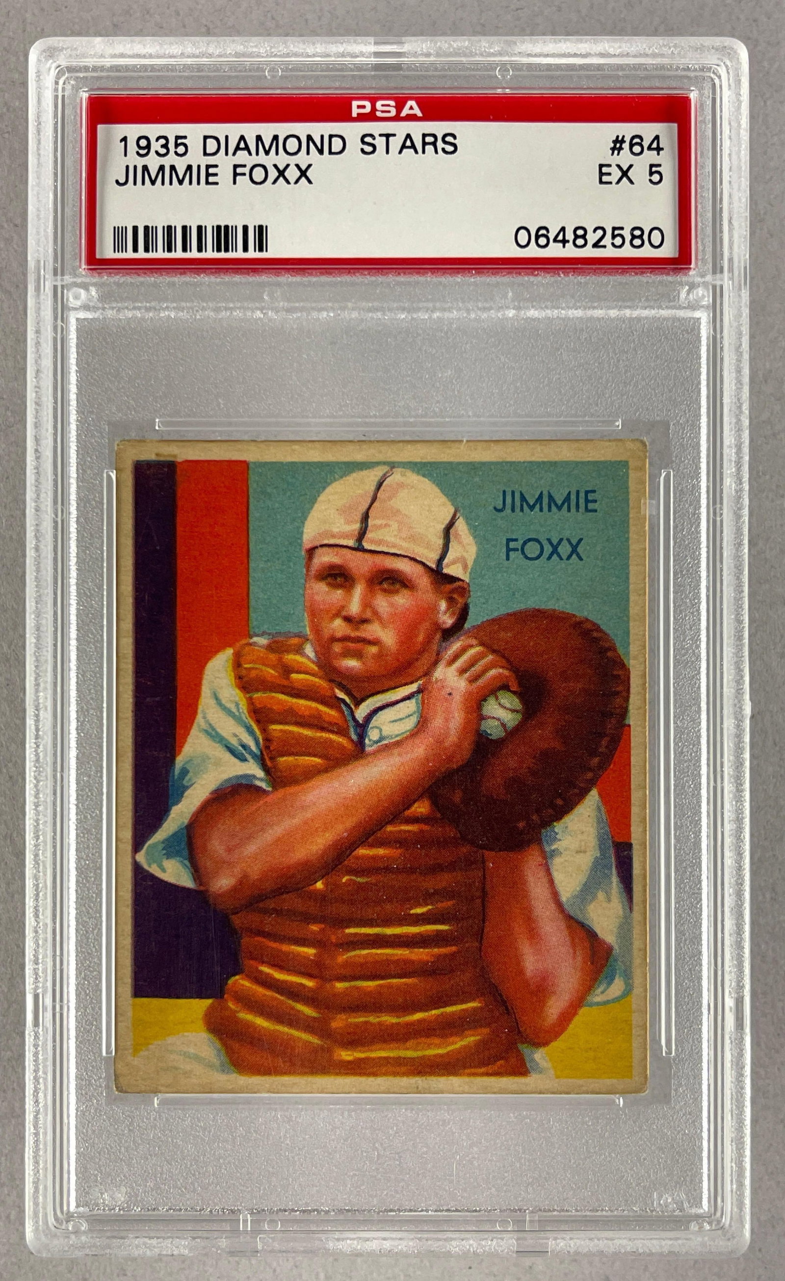 1935 Diamond Stars Jimmie Foxx #64 PSA 5: 1935 Diamond Stars Jimmie Foxx #64 PSA 5