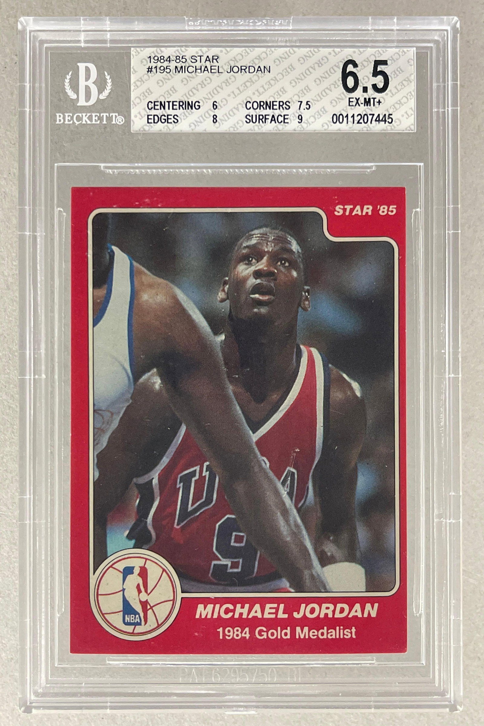 1984 - 85 Star Michael Jordan #195 BGS 6.5 (1 of 2)