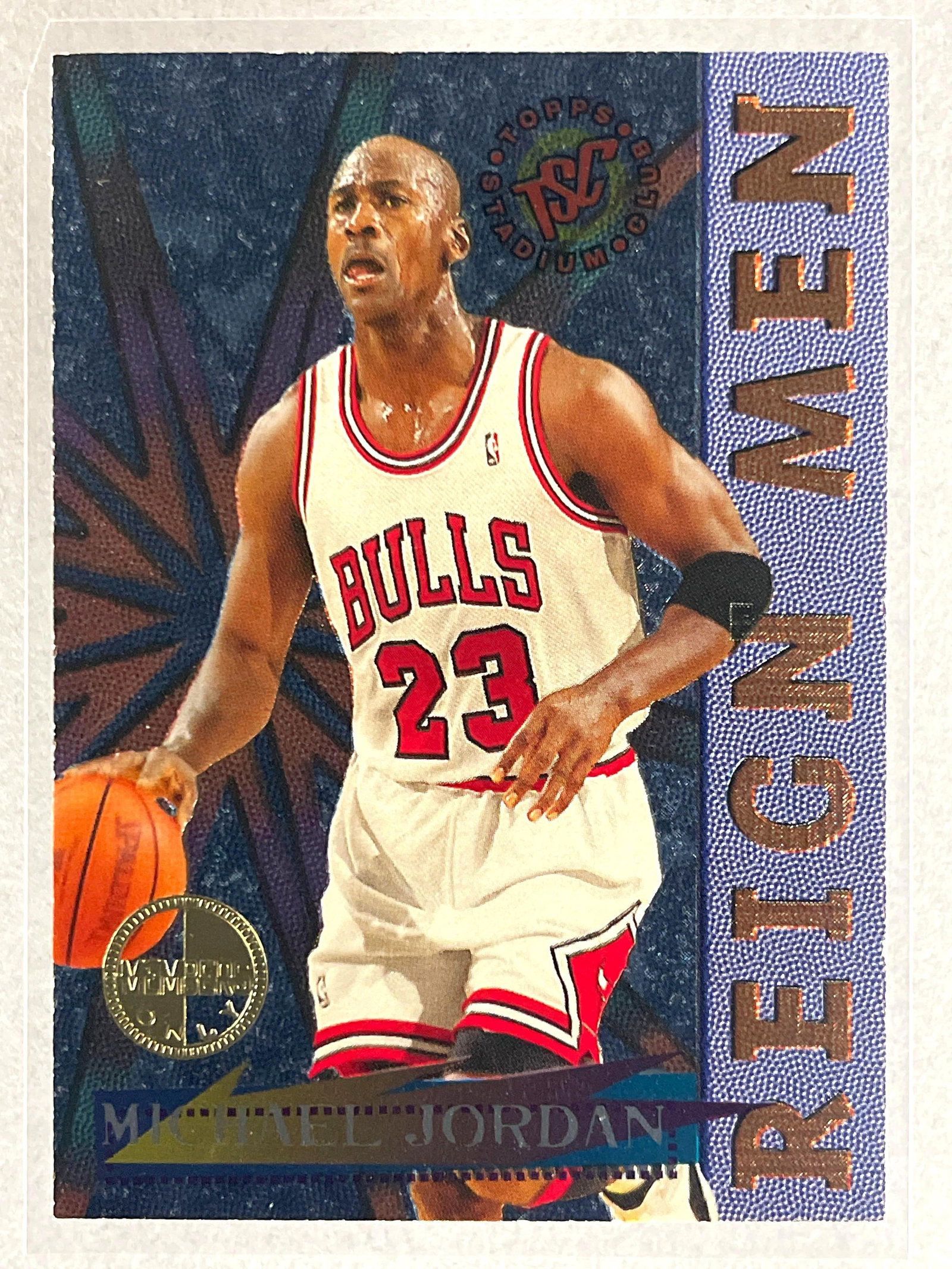 1996 Stadium Club Members Only Reign Men Michael Jordan #RM2: 1996 Stadium Club Members Only Reign Men Michael Jordan #RM2, Sharp Insert card, Ready to Grade