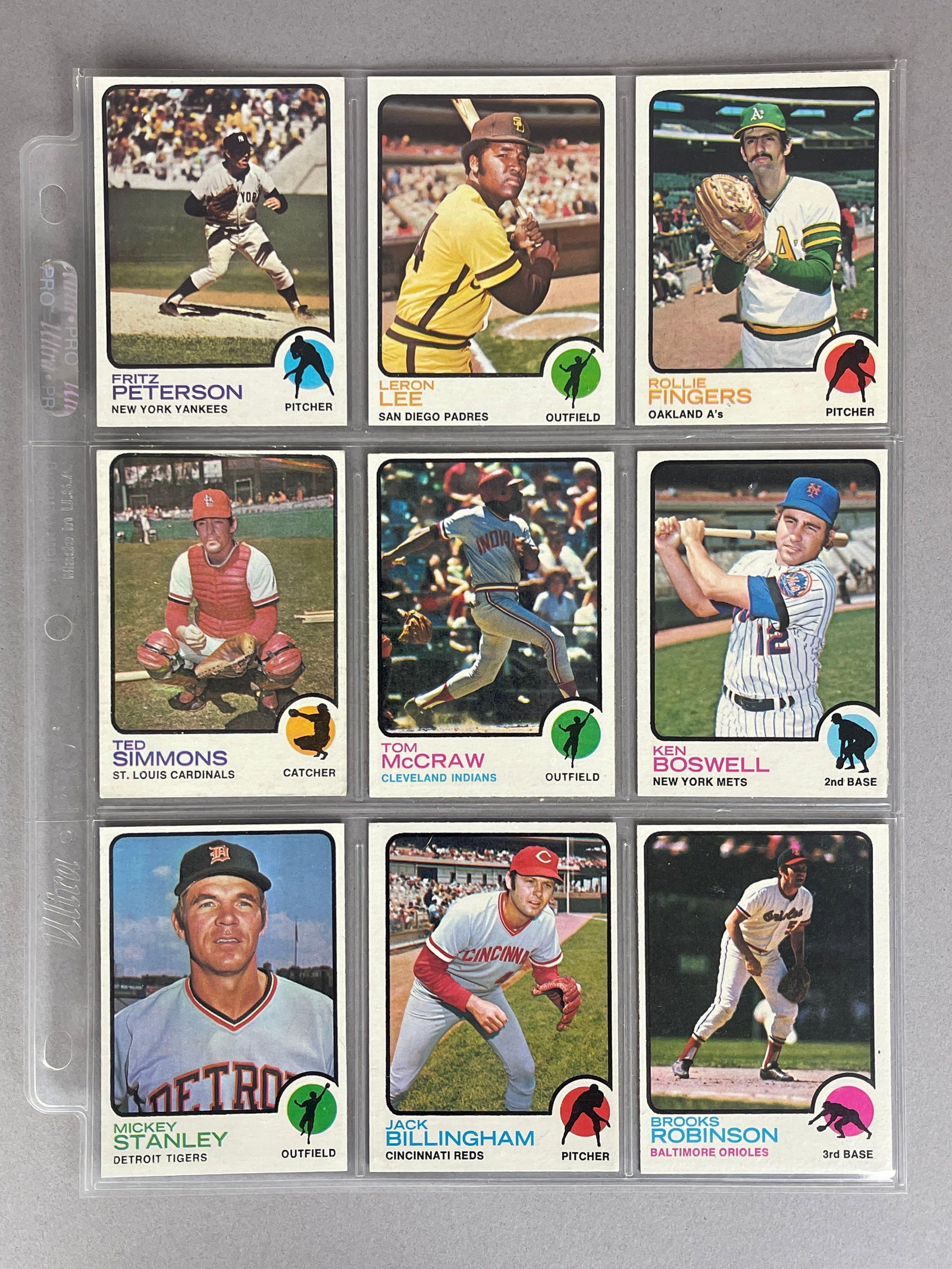 1973 Topps Baseball Complete Mid - High Grade Set - 5