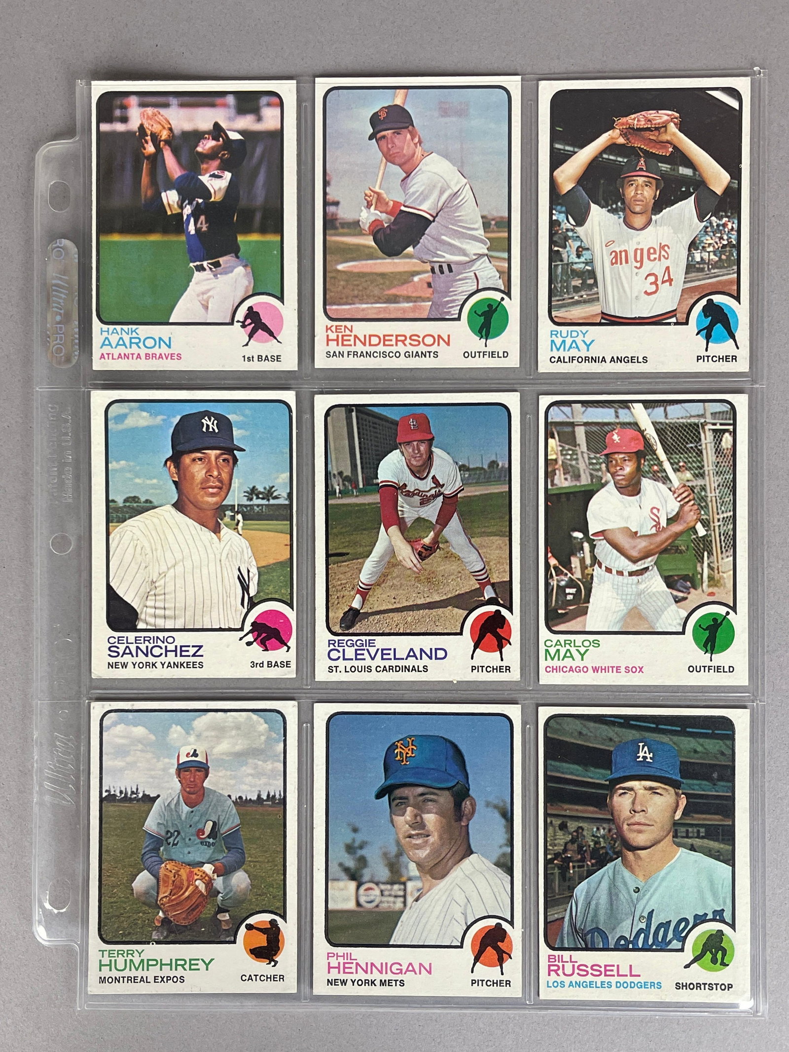 1973 Topps Baseball Complete Mid - High Grade Set - 6