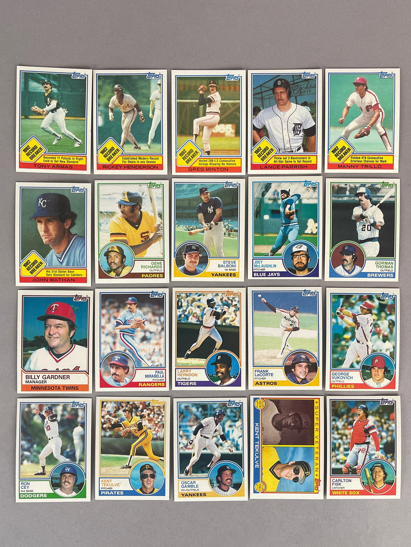 1983 Topps Baseball Complete High-Grade Set - 2