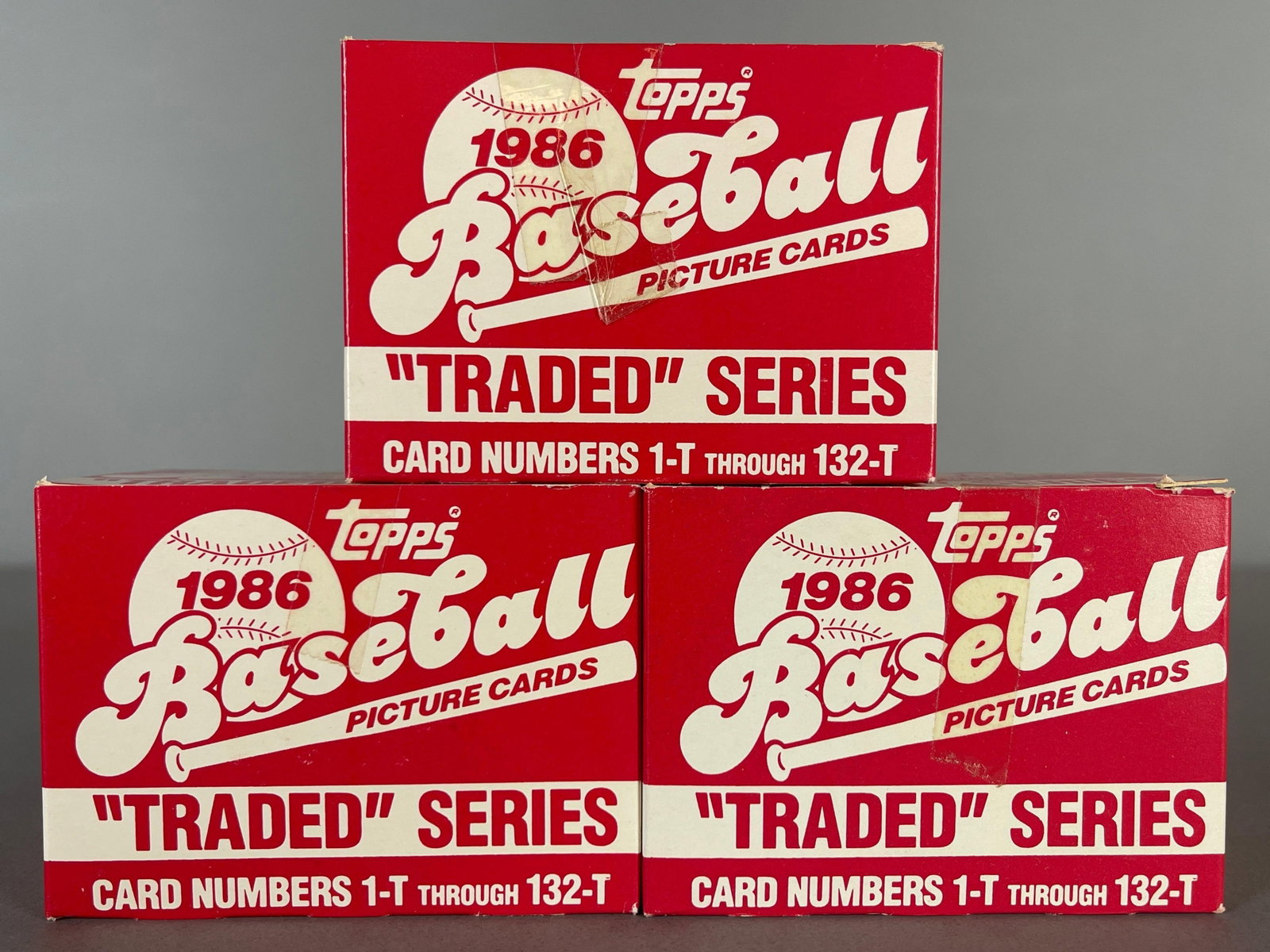 3 - 1986 Topps Traded Baseball Factory Sealed Sets: Bo Jackson and Barry Bonds rookies