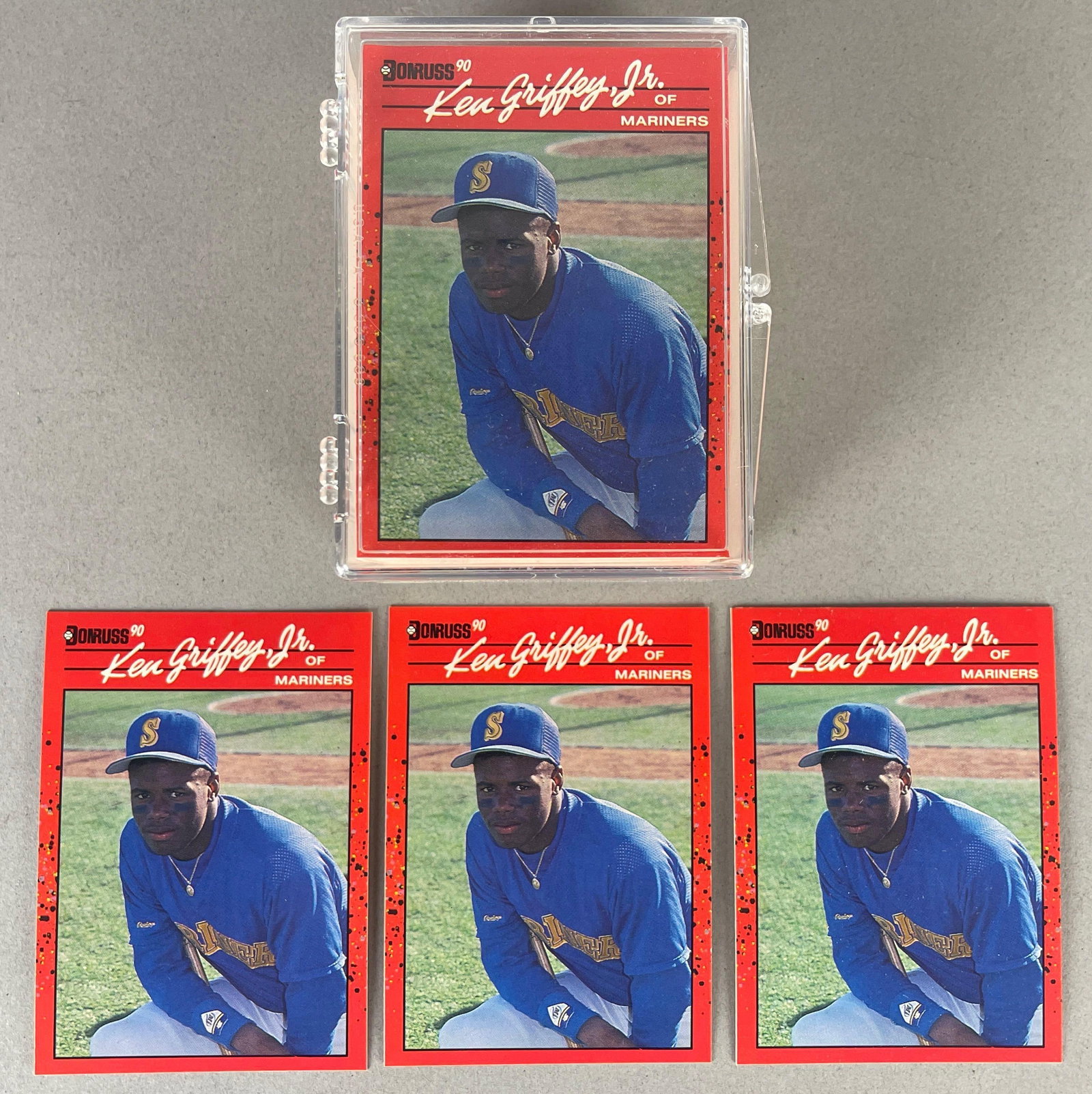100 - 1990 Donruss Ken Griffey Jr #365: Great Dealer Lot, Conditions vary, NMMT - Mint, Ready to Grade, Look for 10s