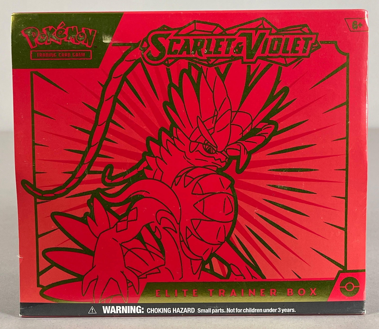 2023 Pokemon Scarlet and Violet Sealed Elite Trainer Box: Includes 9 - Booster packs, 1 - Full art foil Promo, 45 - Energy Cards, 6 - Damage counter dice, Collector box, and More