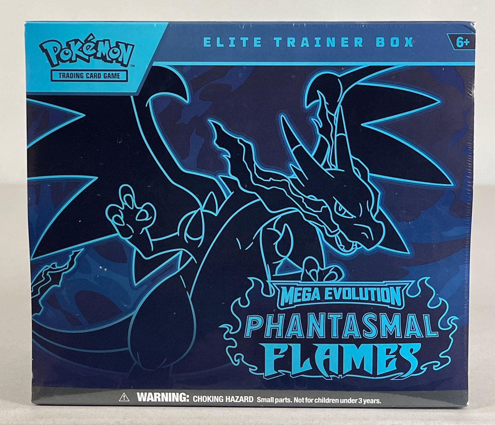 2025 Pokemon Mega Evolution Phantasmal Flames Sealed Elite Trainer Box: Includes 9 - Booster packs, 1 - Full art fl Promo, 40 - Energy cards, 6 - Damage counter dice, Collector box, and More