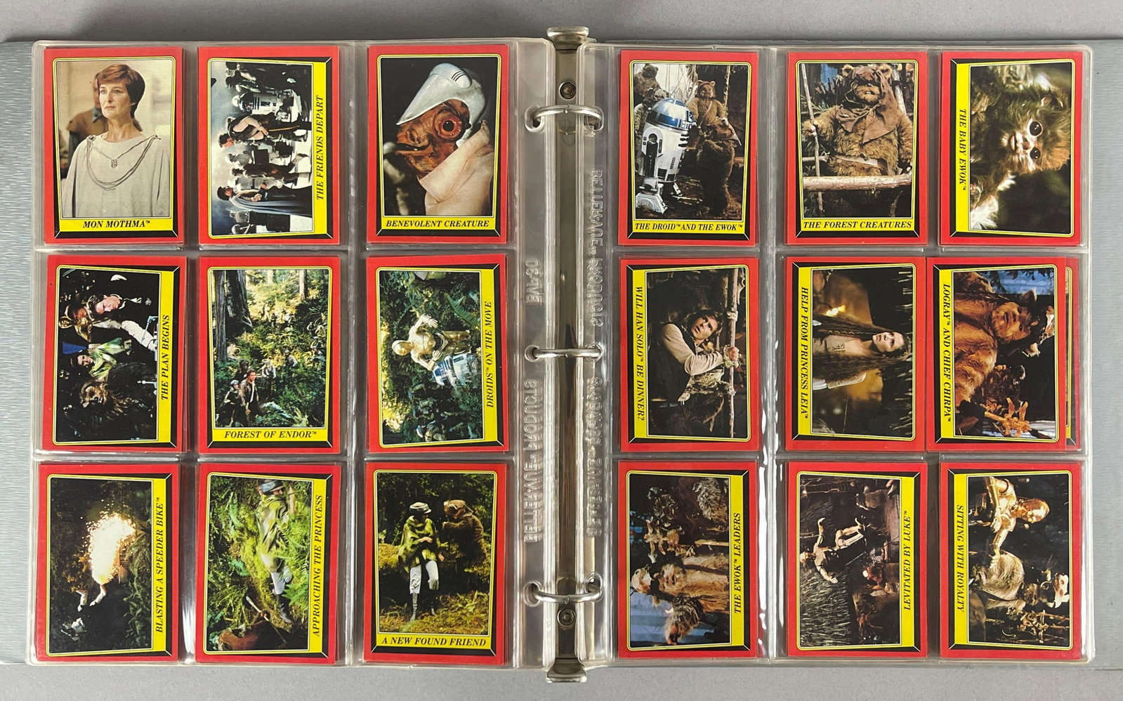 1983 Topps Return of The Jedi Complete High-Grade Set and Stickers + 1977 Yellow and Orange Partial: 1983 set, NM - Mint, 132 cards and 33 stickers, 1977 Star Wars yellow missing 6 cards EX - EXMT, 1977 Star Wars orange missing 15 cards EXMT - NMMT