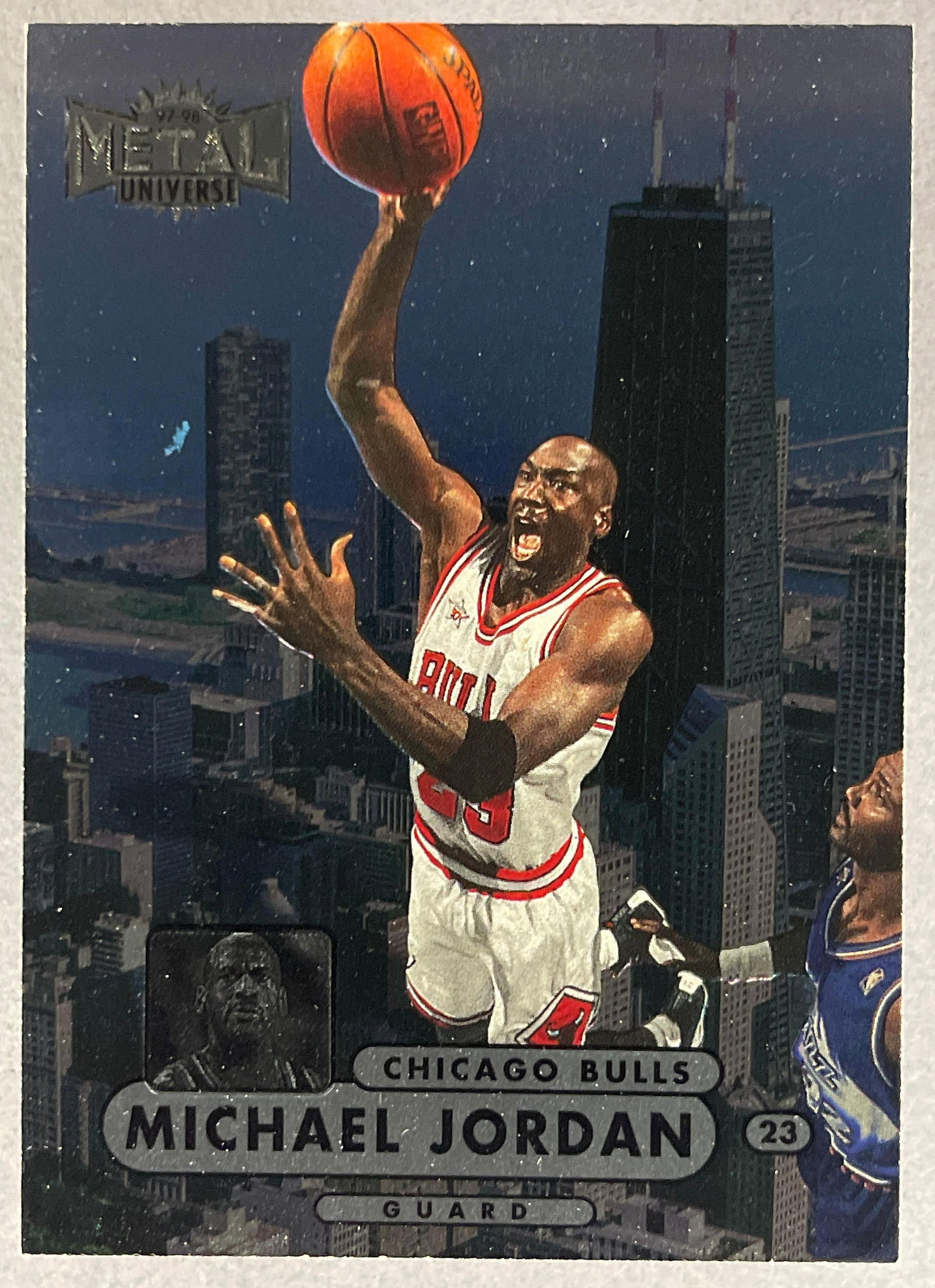 1997 Skybox Metal Universe Michael Jordan #23: 1997 Skybox Metal Universe Michael Jordan #23, Iconic card
