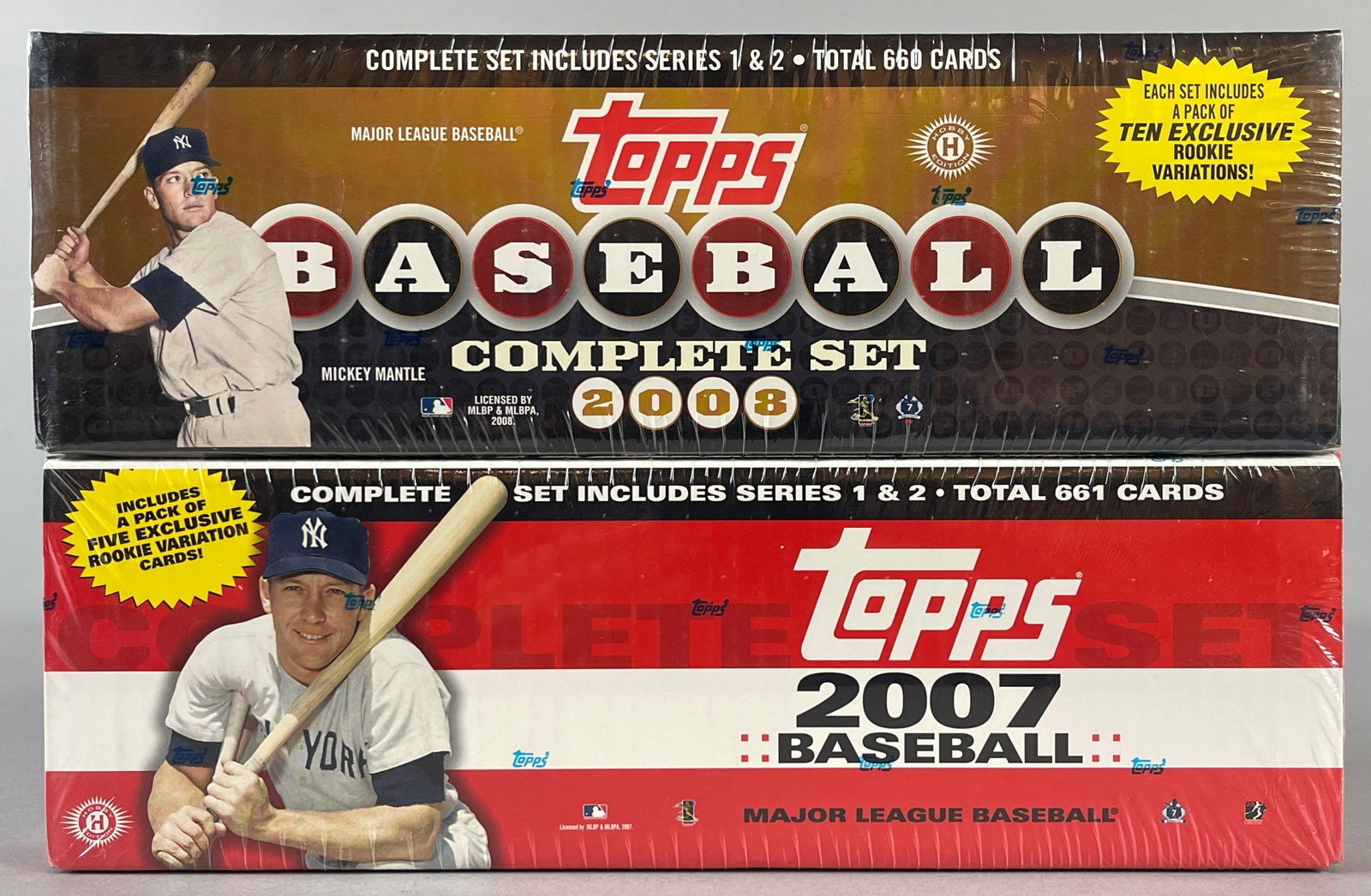 2007 and 08 Topps Baseball Factory Sealed Sets: 2007 and 08 Topps Baseball Factory Sealed Sets
