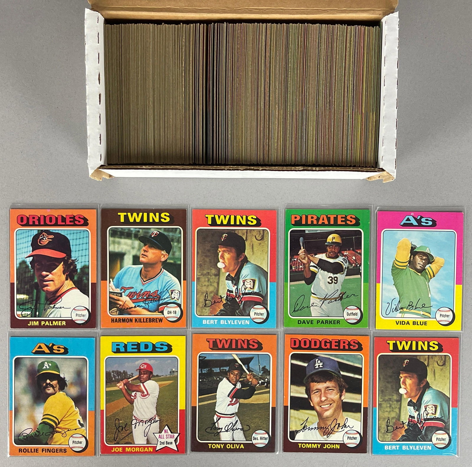 360+ 1975 Topps Baseball High-Grade Cards with HOFs, Stars, and Rookies (1 of 2)