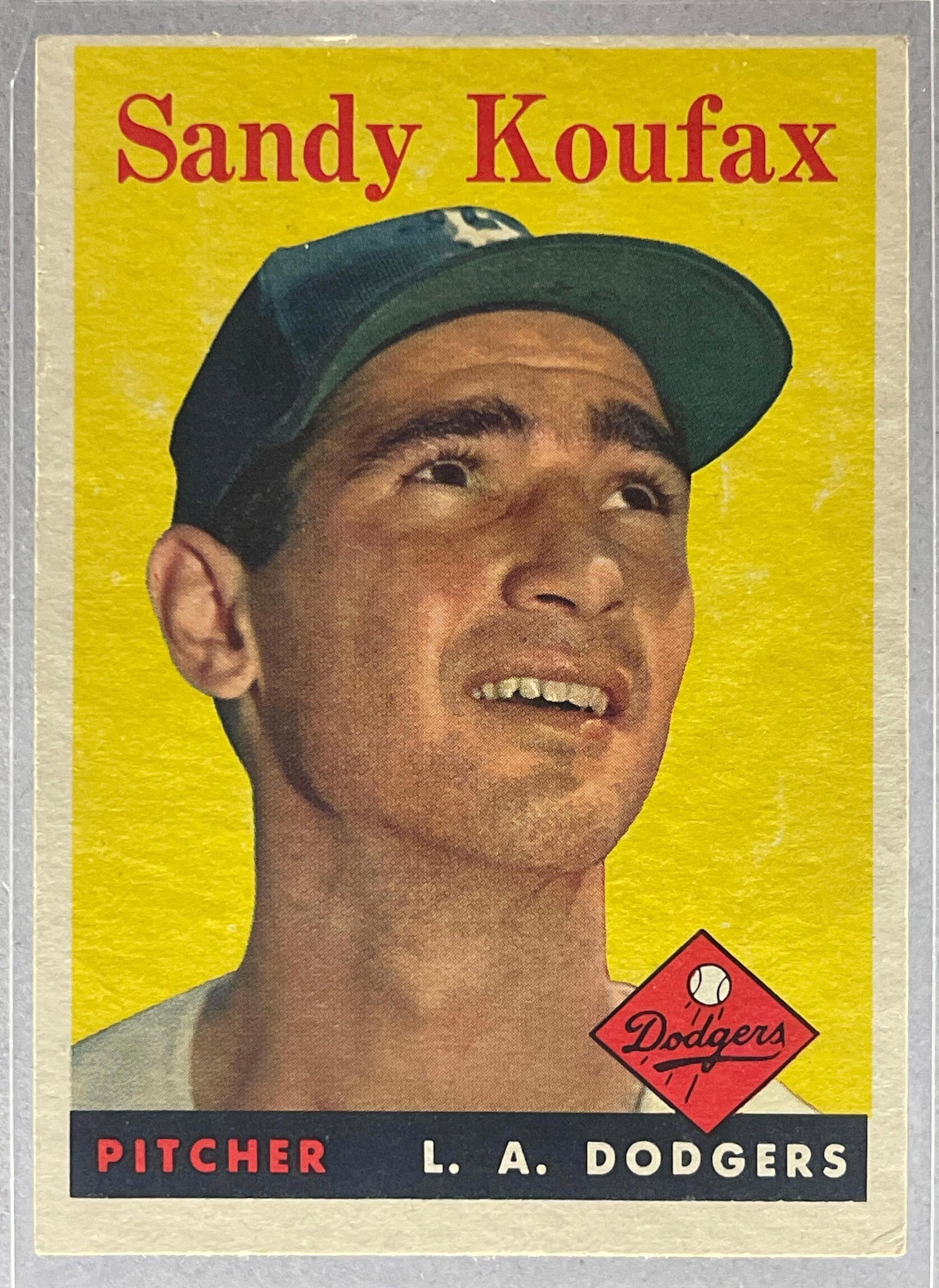 1958 Topps Sandy Koufax #187: 1958 Topps Sandy Koufax #187, VG - VGEX