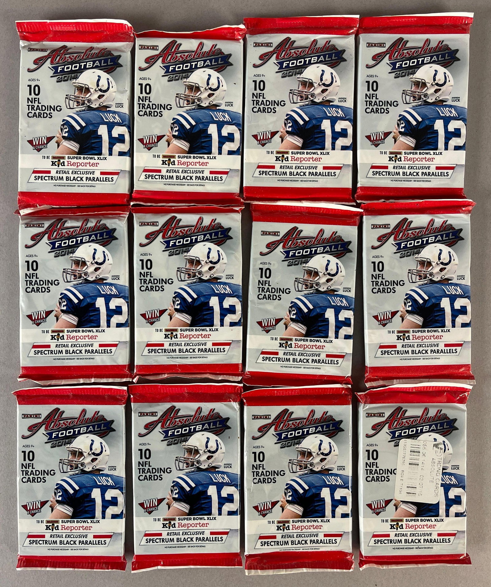 2014 Absolute Football Retail Packs: 10 - Cards per pack