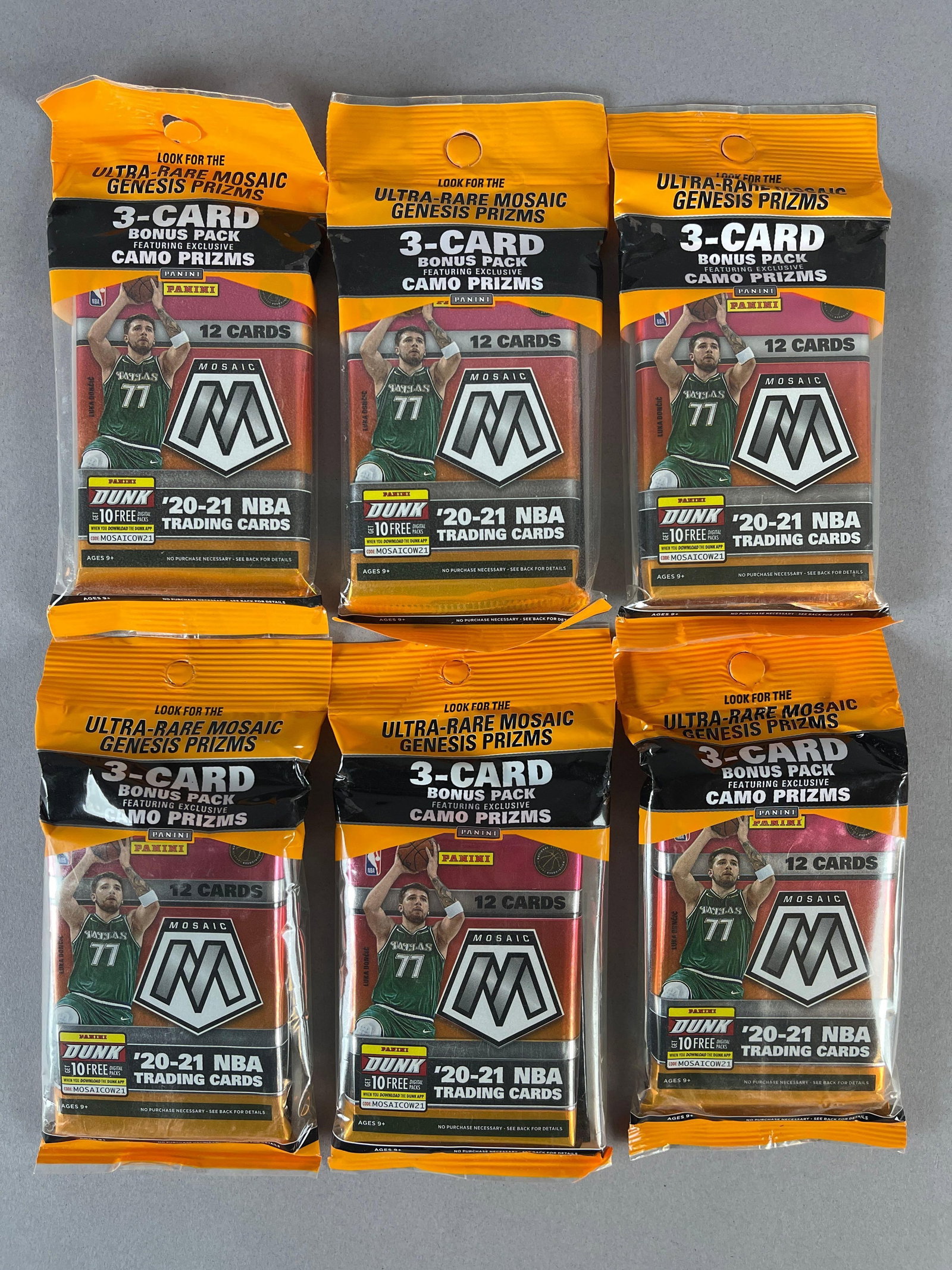 2020- 21 Mosaic Basketball Hanger Packs (1 of 2)