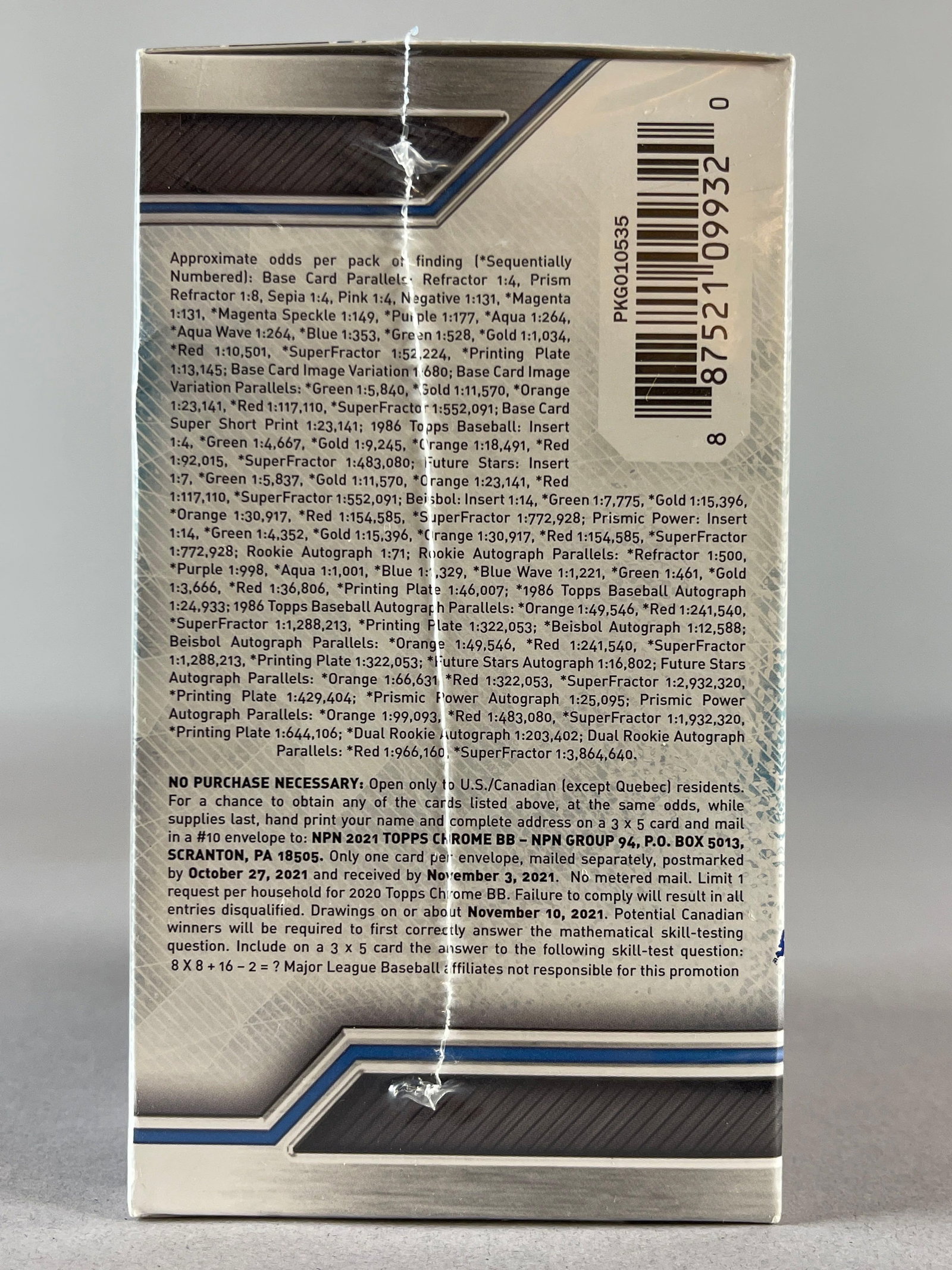 4 - 2021 Topps Chrome Baseball Blaster Boxes - 3