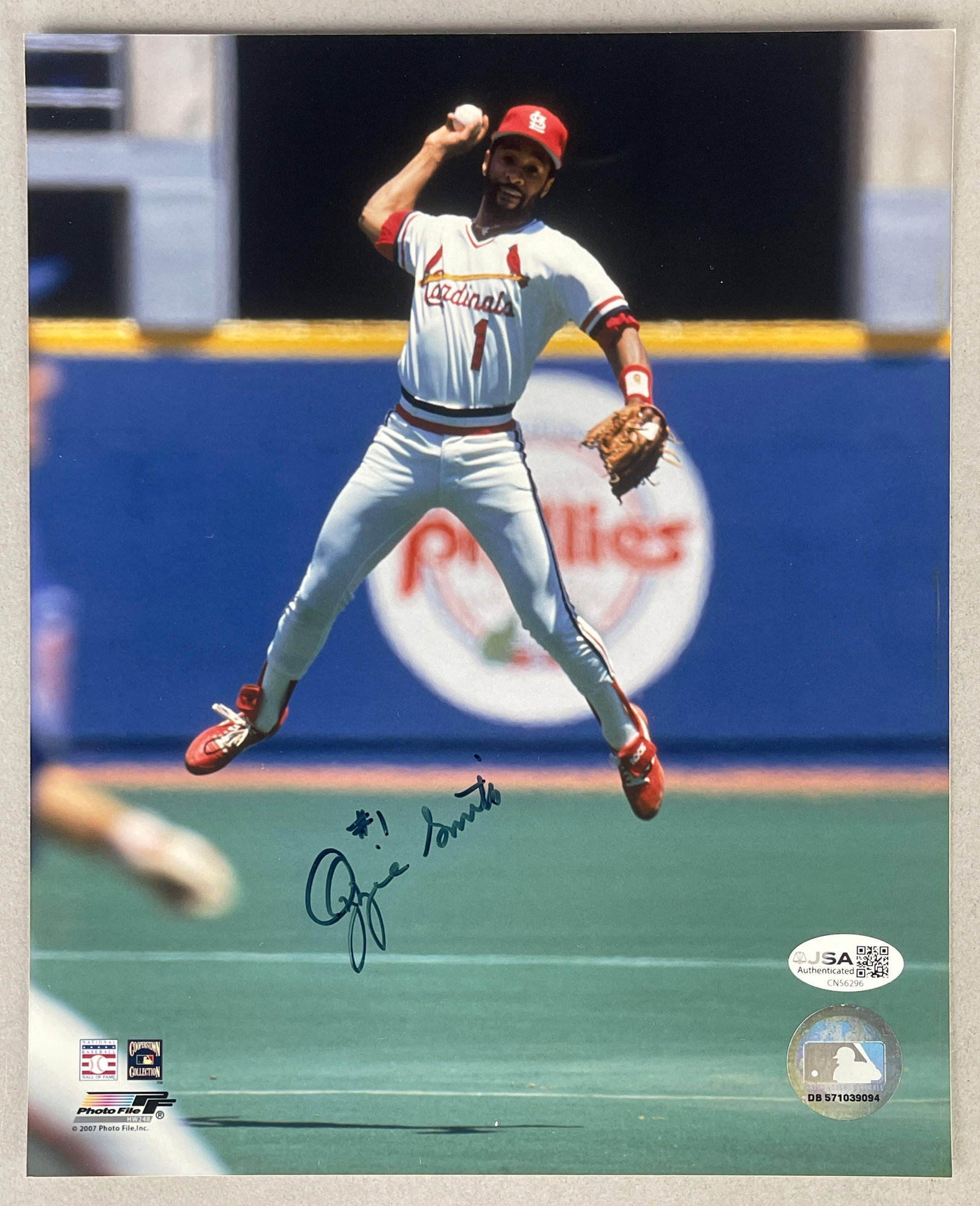 Ozzie Smith Signed 8x10 Photo with JSA COA (1 of 3)