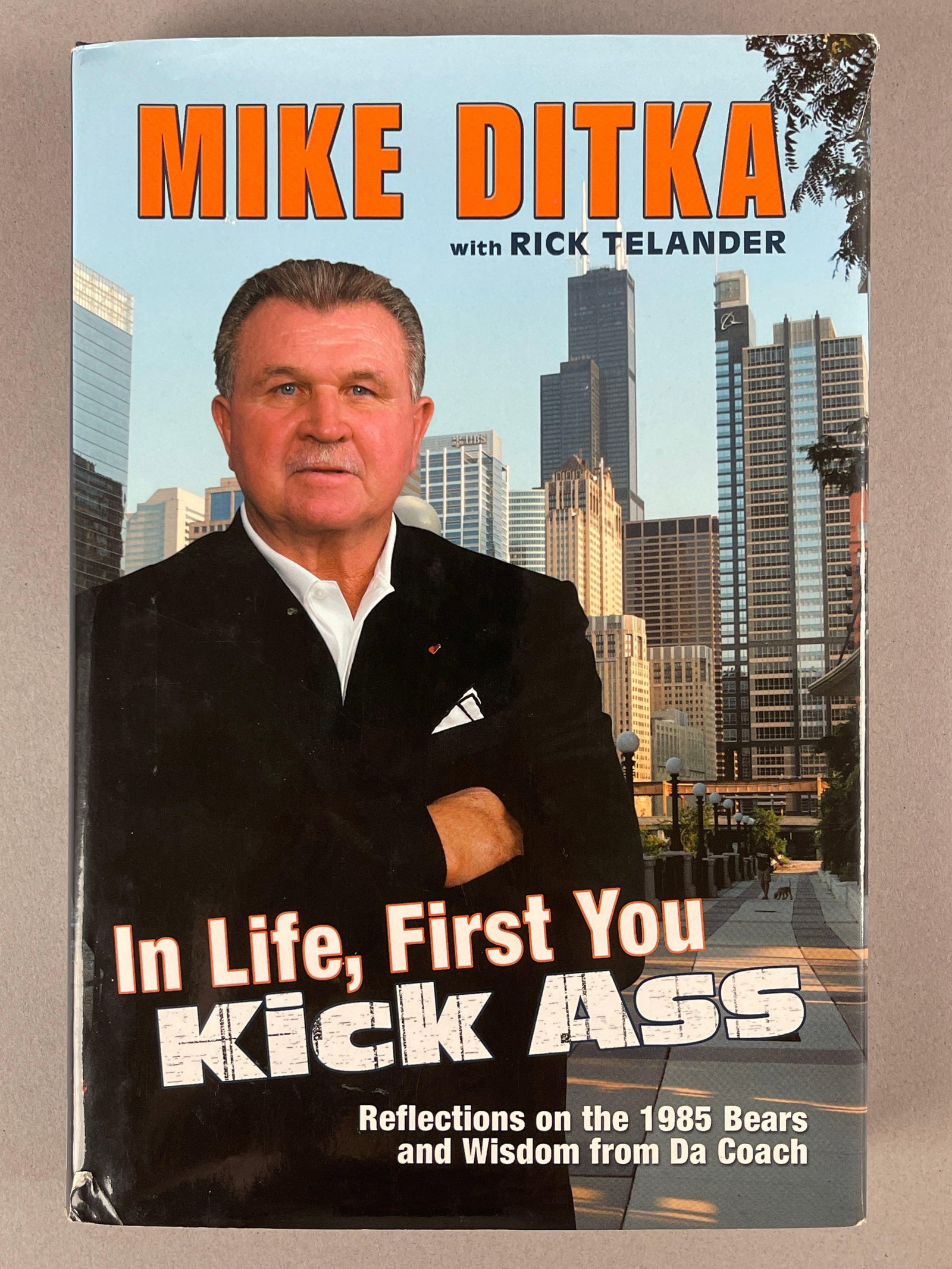 Mike Ditka Book with 7 - Autographs: Signed by Steve McMichael P. 33 and P. 60, and More, Detailed list in final photo