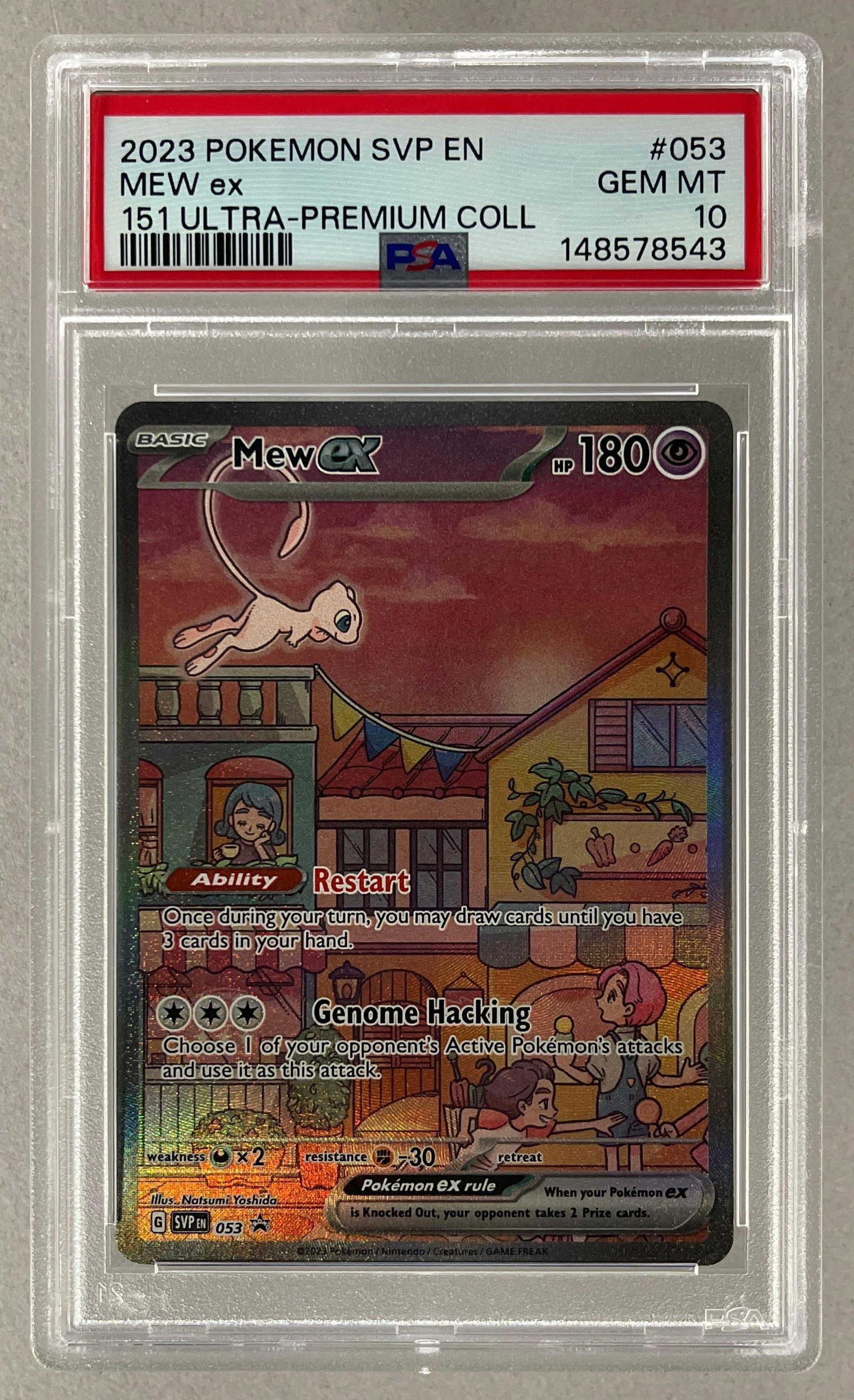 2023 Pokemon Scarlet and Violet 151 Ultra-Premium Collection Mew ex #53 PSA 10: 2023 Pokemon Scarlet and Violet 151 Ultra-Premium Collection Mew ex #53 PSA 10