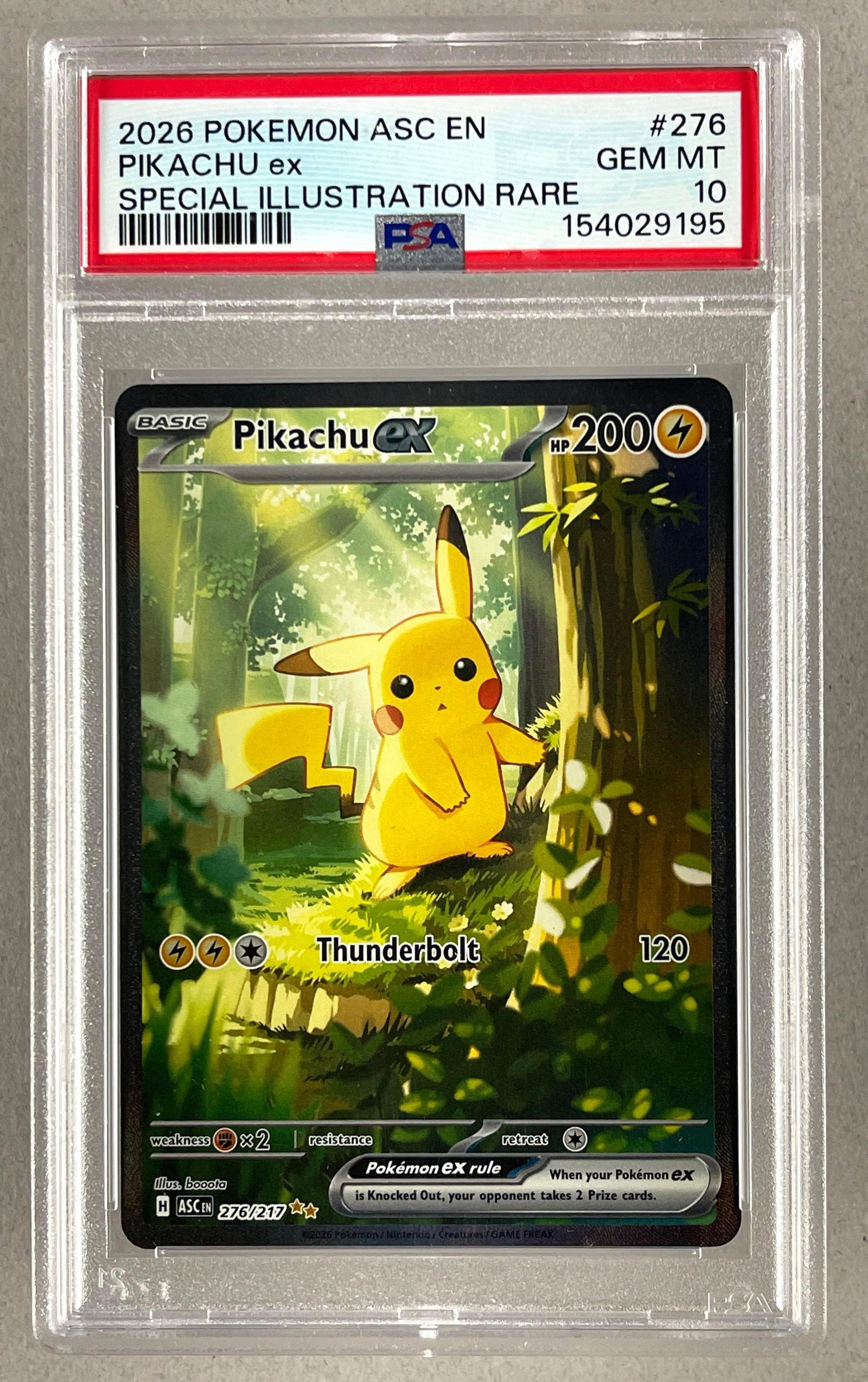 2026 Pokemon Ascended Heroes Special Illustration Rare Pikachu ex #276 PSA 10 (1 of 2)
