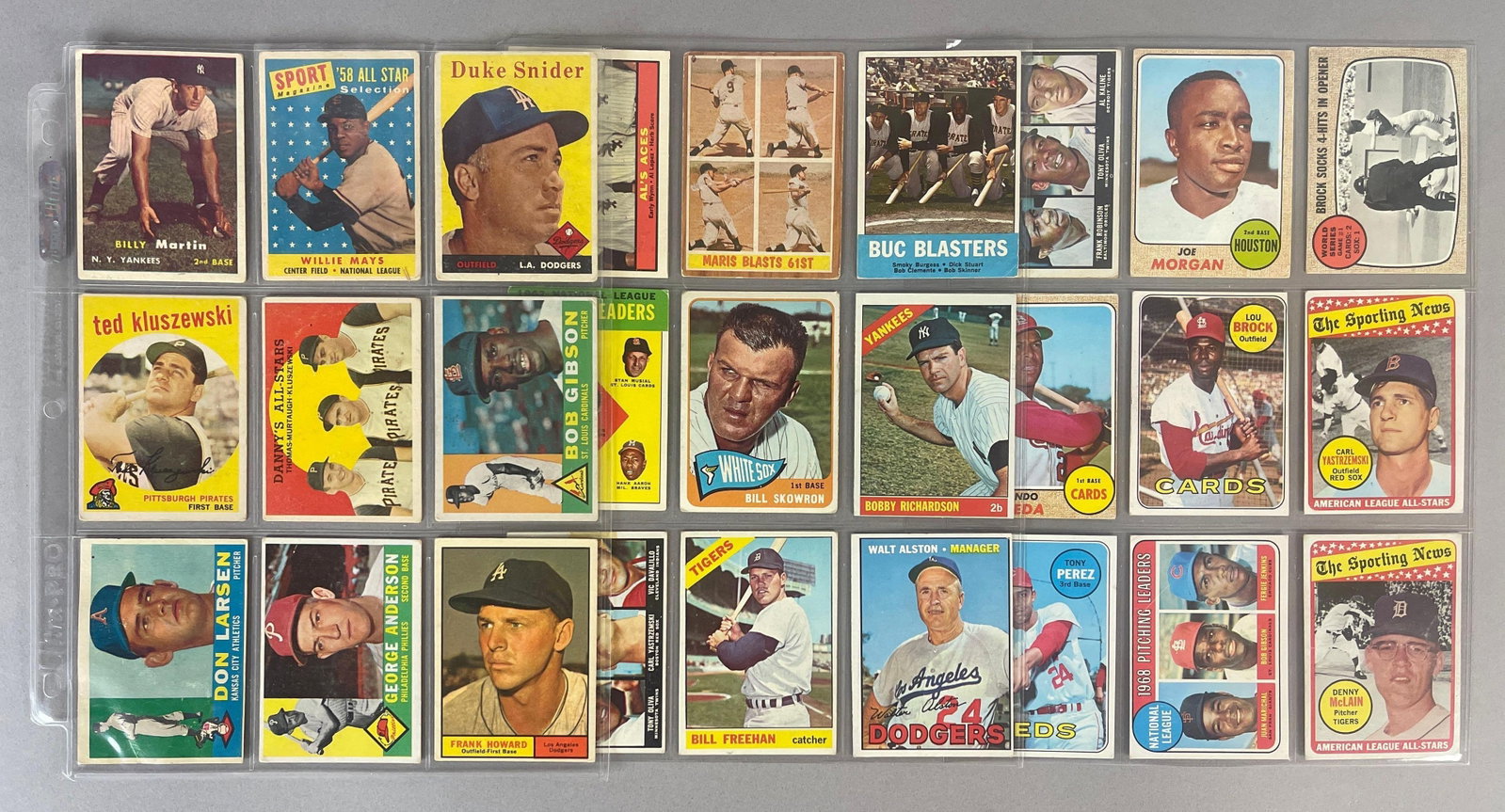27 - 1957 - 69 Topps Baseball Cards of HOFs and Stars (1 of 3)