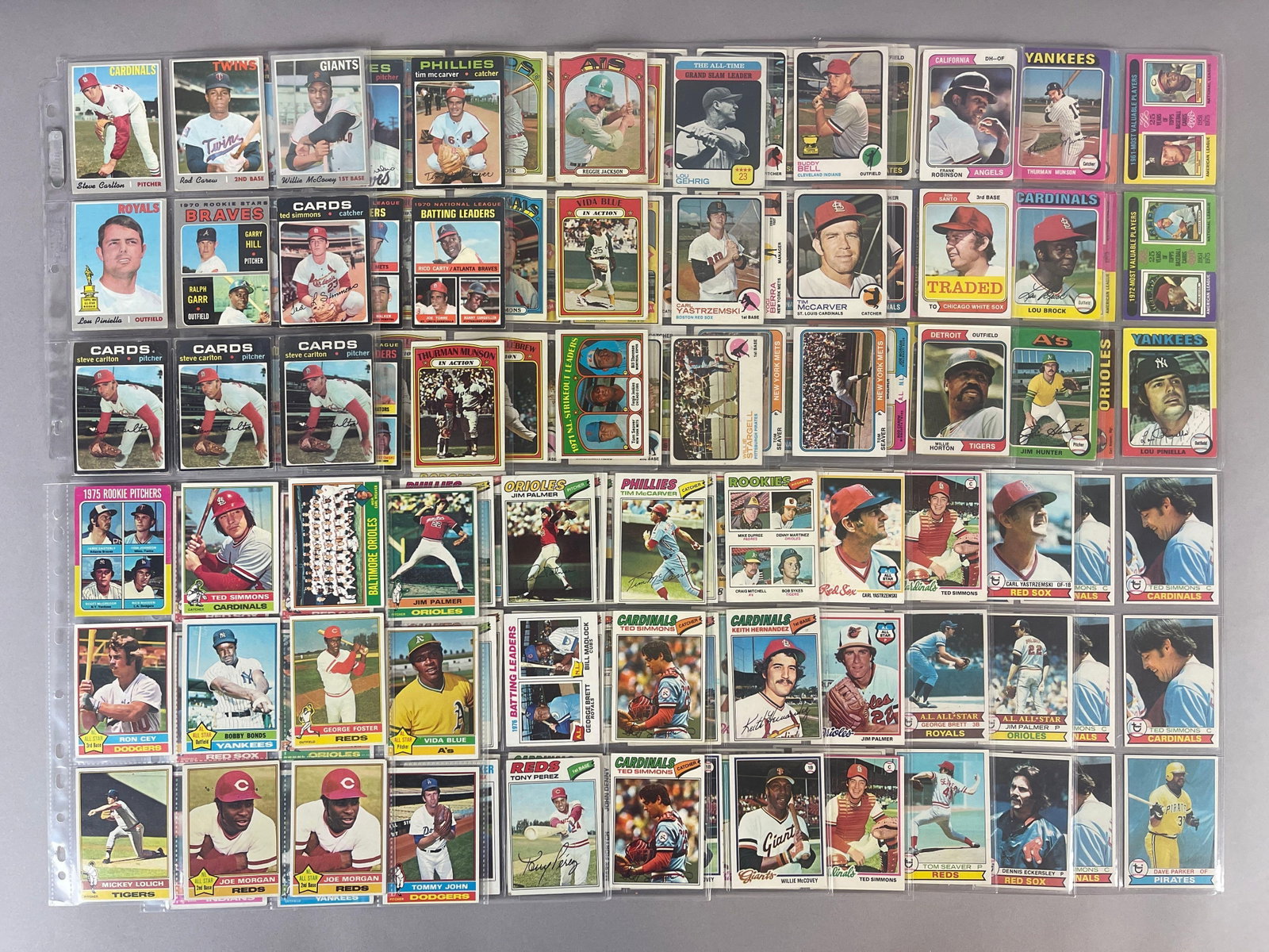 160+ 1970 - 79 Topps Baseball Cards of HOFs and Stars (1 of 8)
