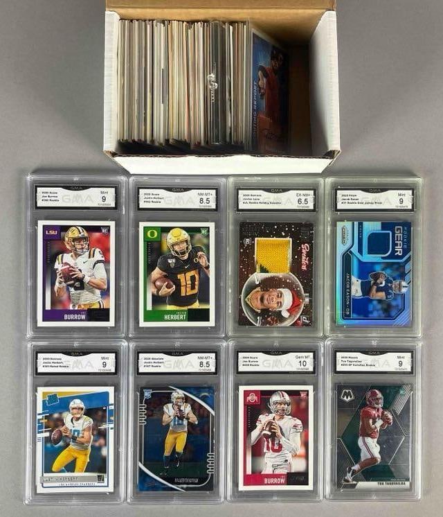150+ 1980s - 2020 Sports Cards with HOFs, Stars, Relics, and 8 - Graded Cards (1 of 2)