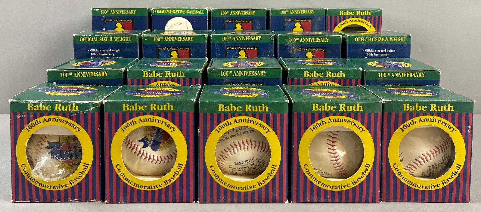 20 - Babe Ruth 100th Anniversary Baseballs: Dealer Lot, 20 - Baseballs in original packaging