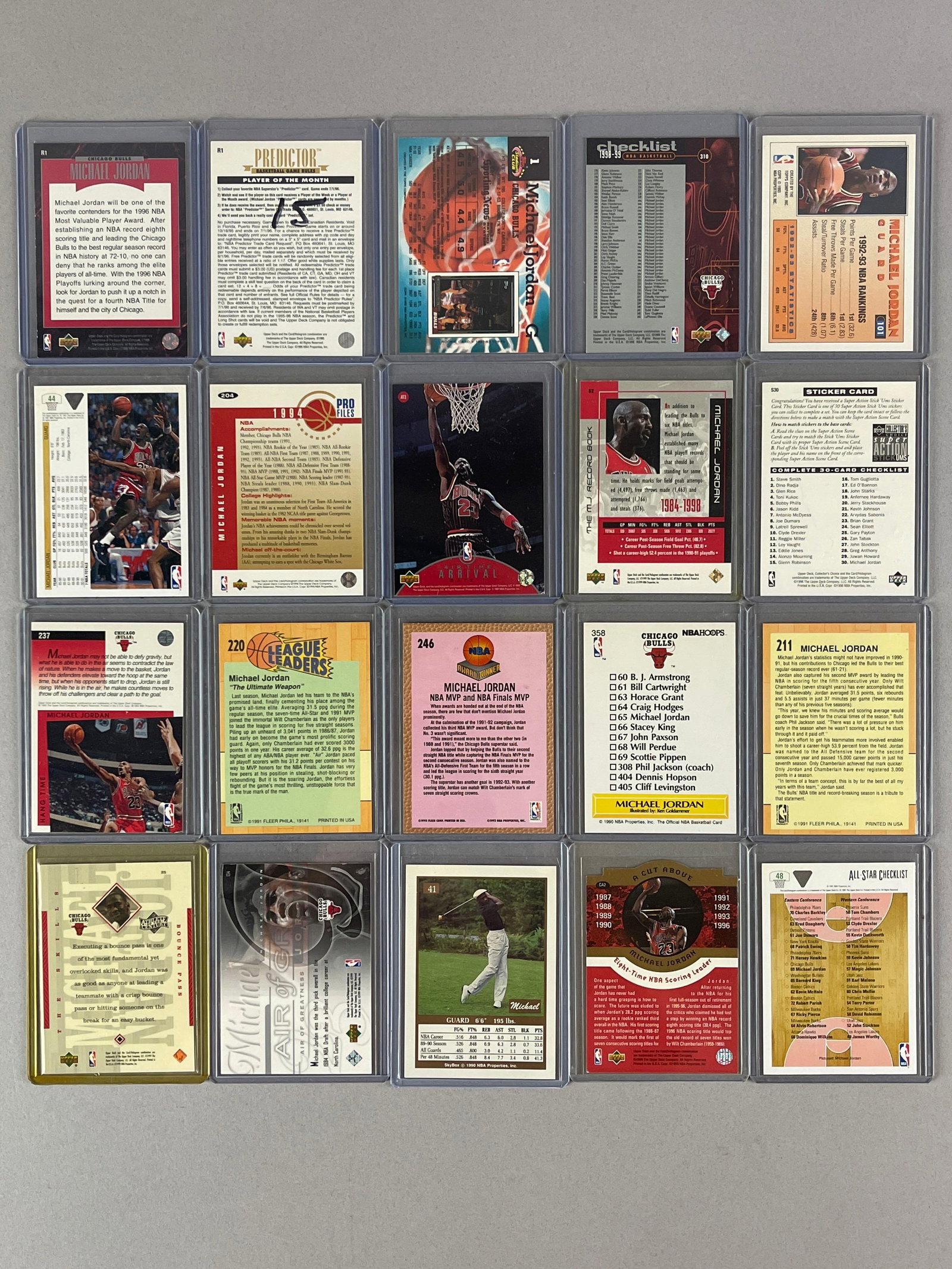 20 - Michael Jordan Cards with Inserts - 2