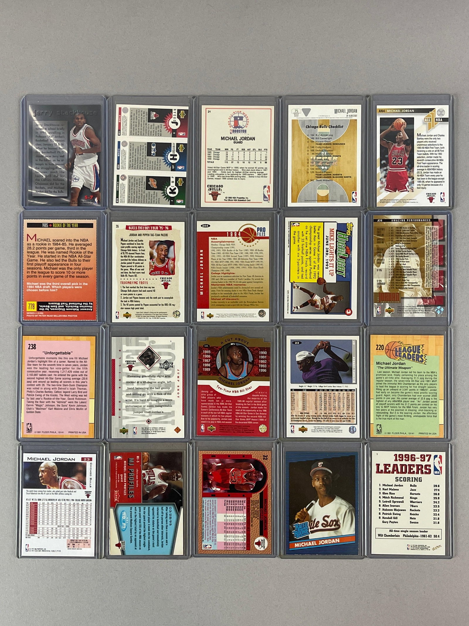 20 - Michael Jordan Cards with Inserts - 2