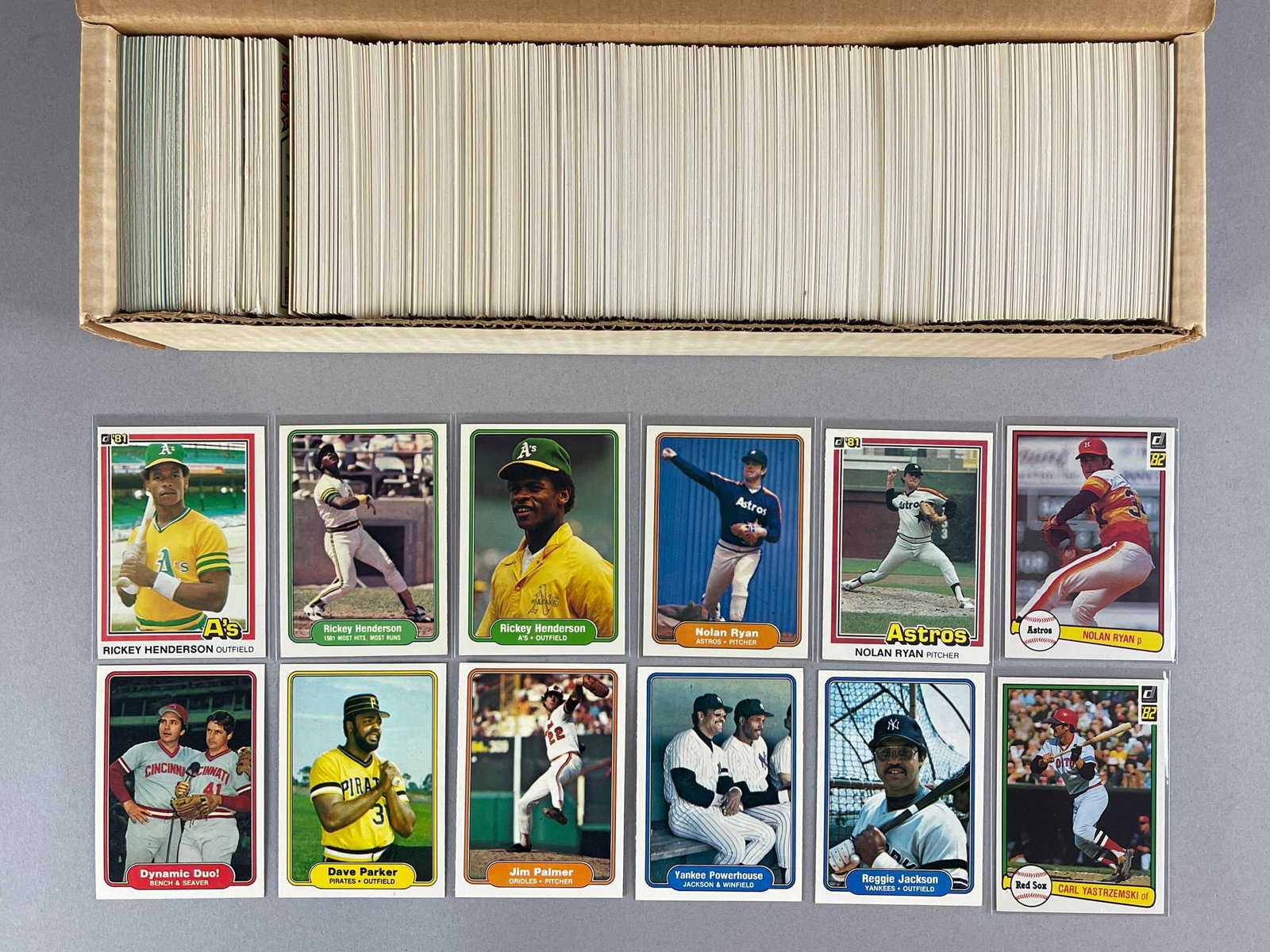 800+ 1981 - 82 Donruss and Fleer Baseball Cards with HOFs, Stars, and Rookies (1 of 2)