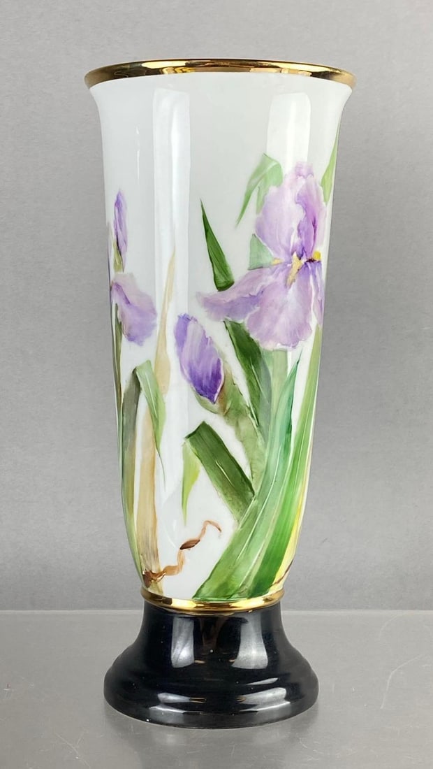 Vintage Kaiser West German Porcelain Iris Vase (1 of 3)