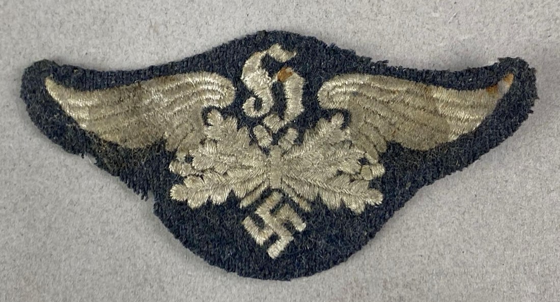 WW2 German Luftwaffe Sound Location Specialist Patch: Measures 2 inches H x 3 3/4 inches W