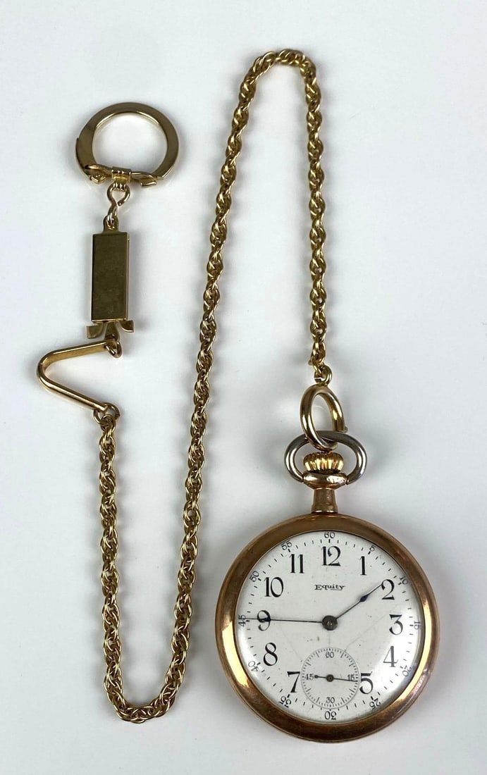 Equity Watch Co. Open Face Pocket Watch (1 of 4)