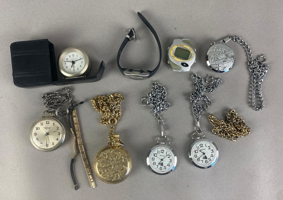 Group of Assorted Pocket Watches and More (1 of 3)