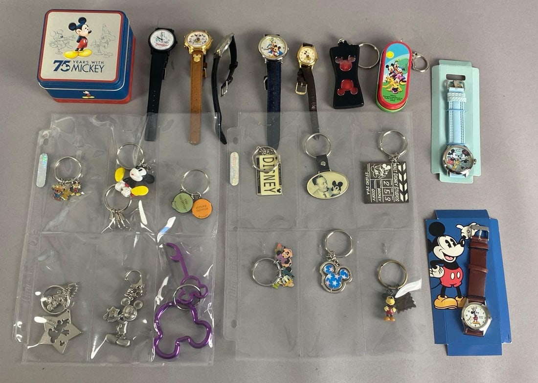 Group of Assorted Disney Mickey Keychains and More (1 of 3)