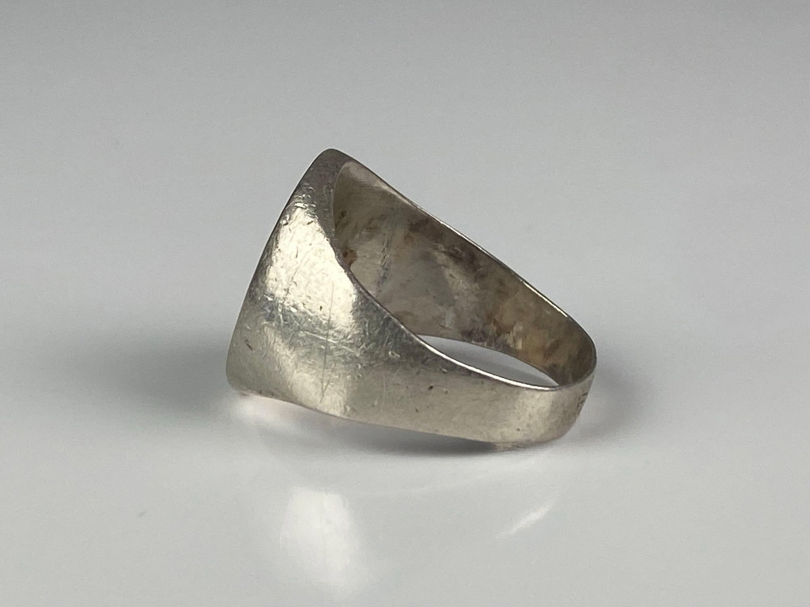 Mexican Sterling Silver Portrait Ring - 2