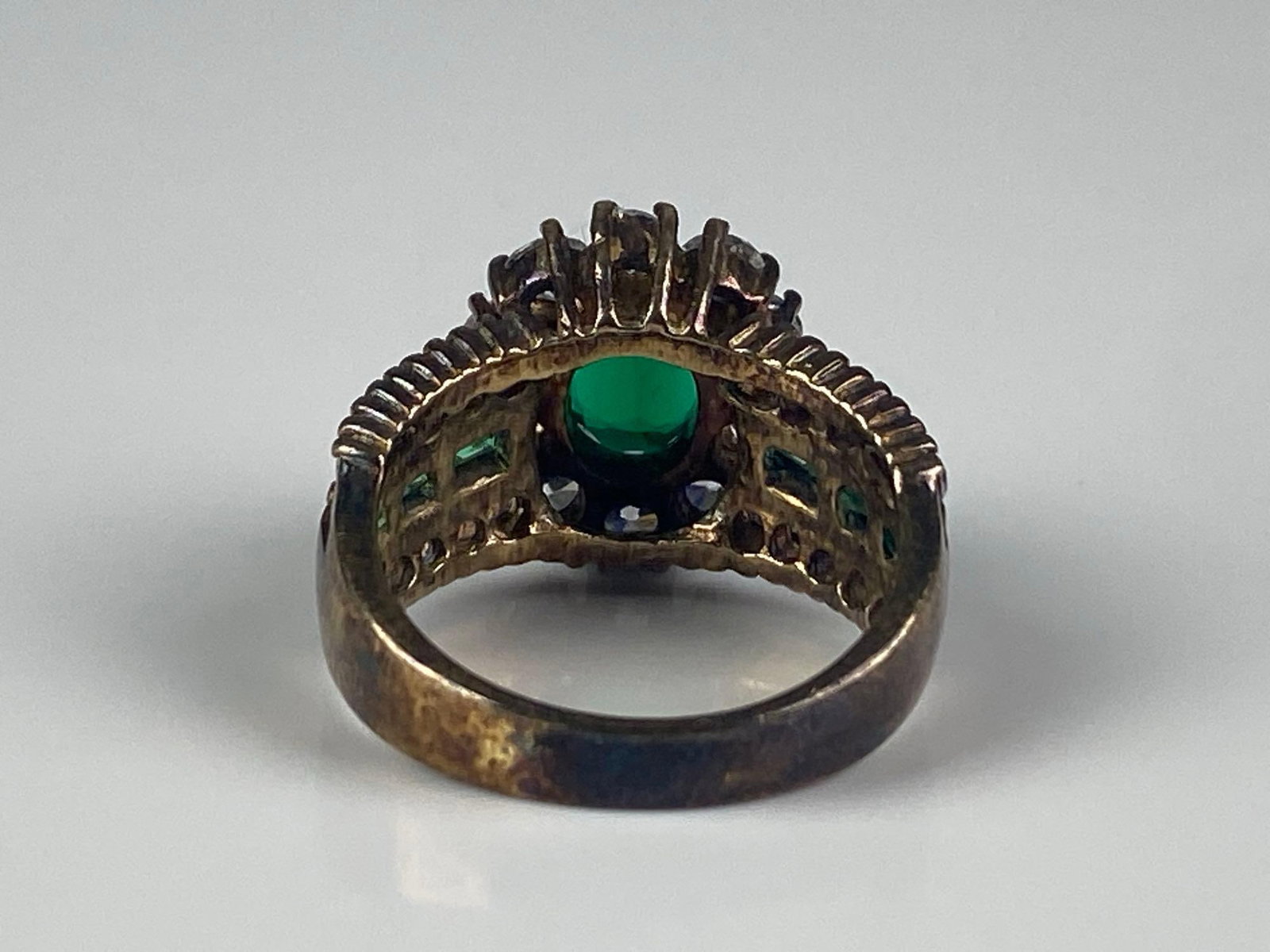 Signed Sterling Silver CZ? Ring - 3
