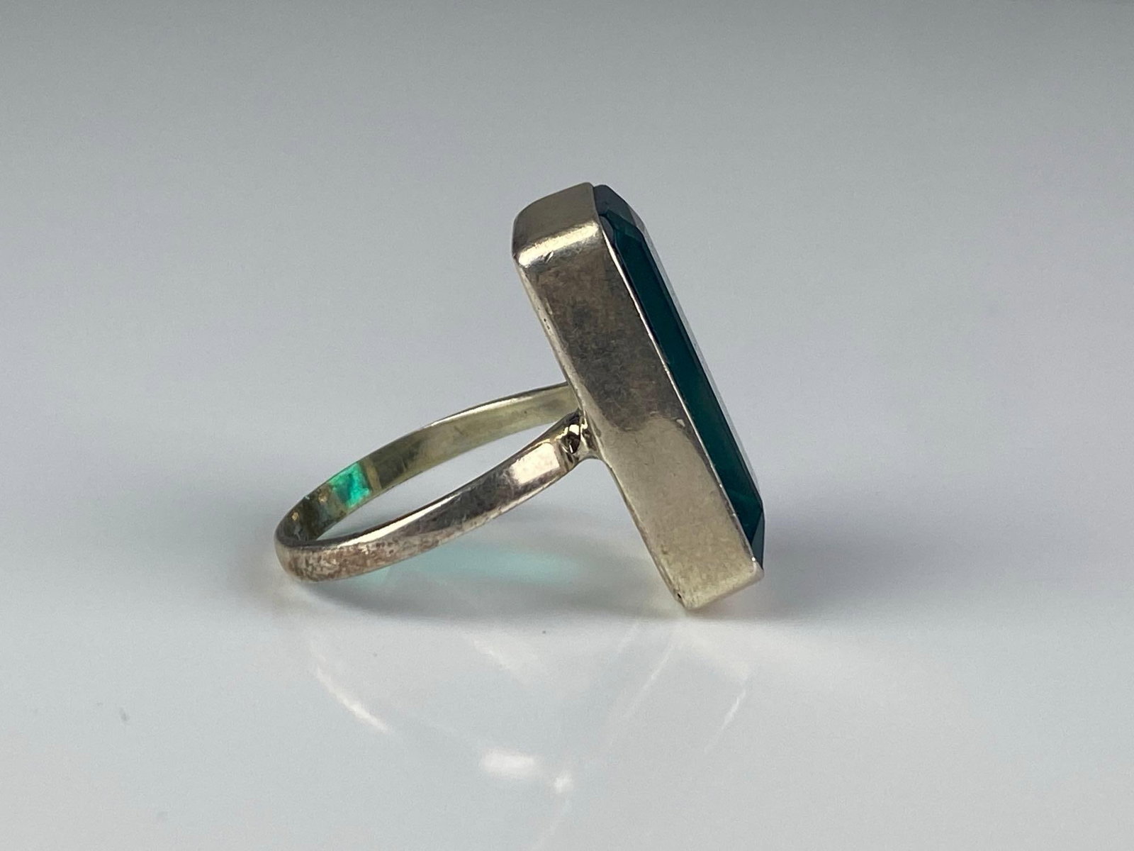 Sterling Silver Blue Topaz Ring - 4