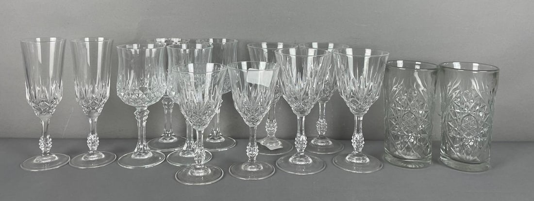 Group of Crystal Wine Glasses and More (1 of 3)