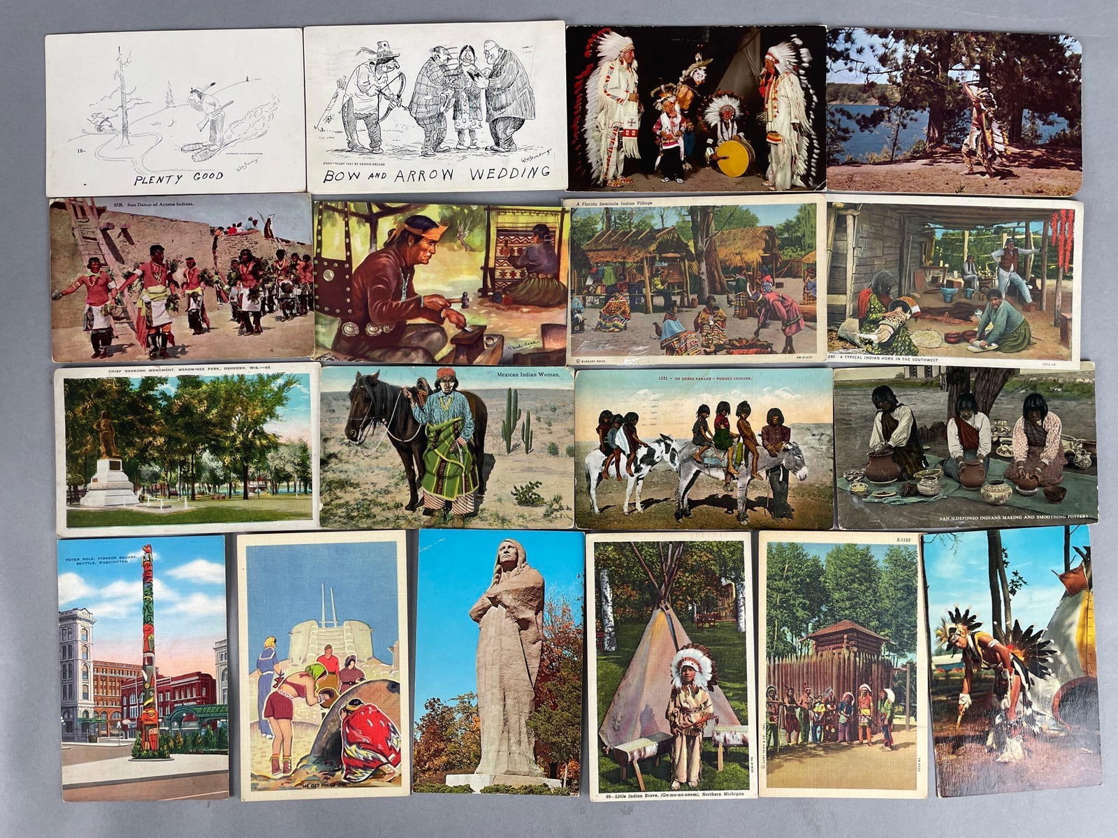 Postcards - 65+ Native American - 2