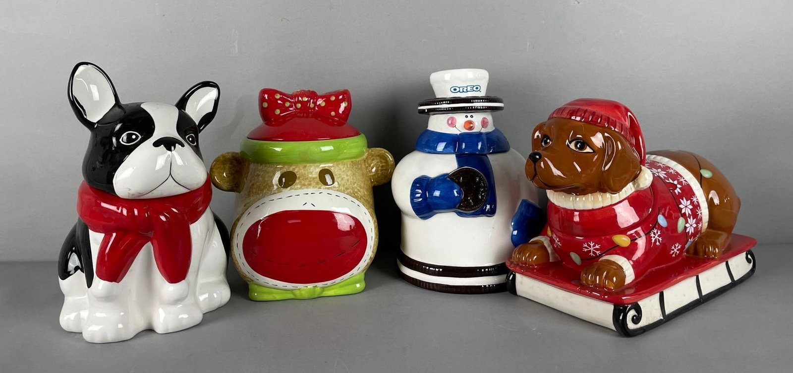 Group of Ceramic Christmas Cookie Jars (1 of 3)